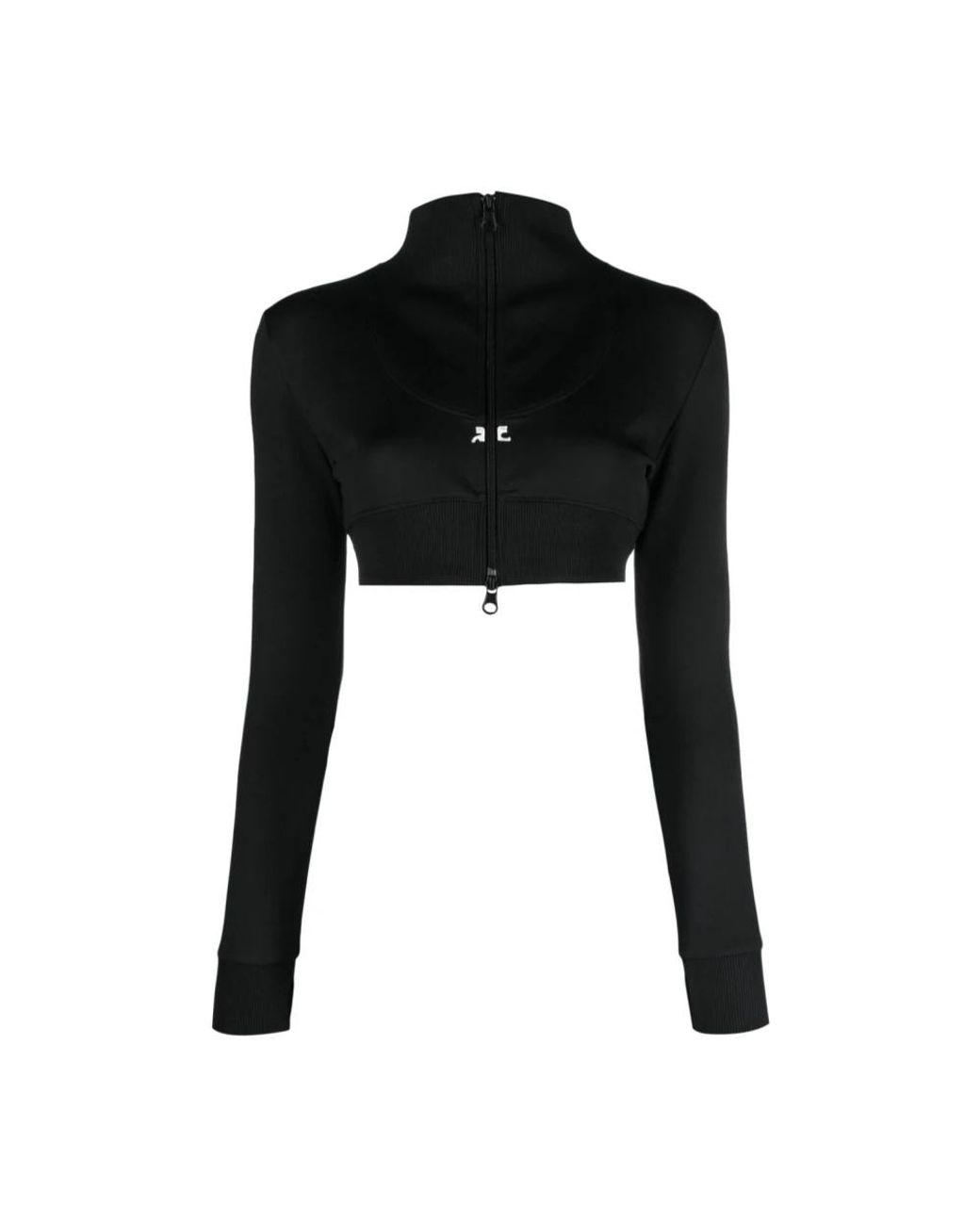Courreges Black Zip-Throughs