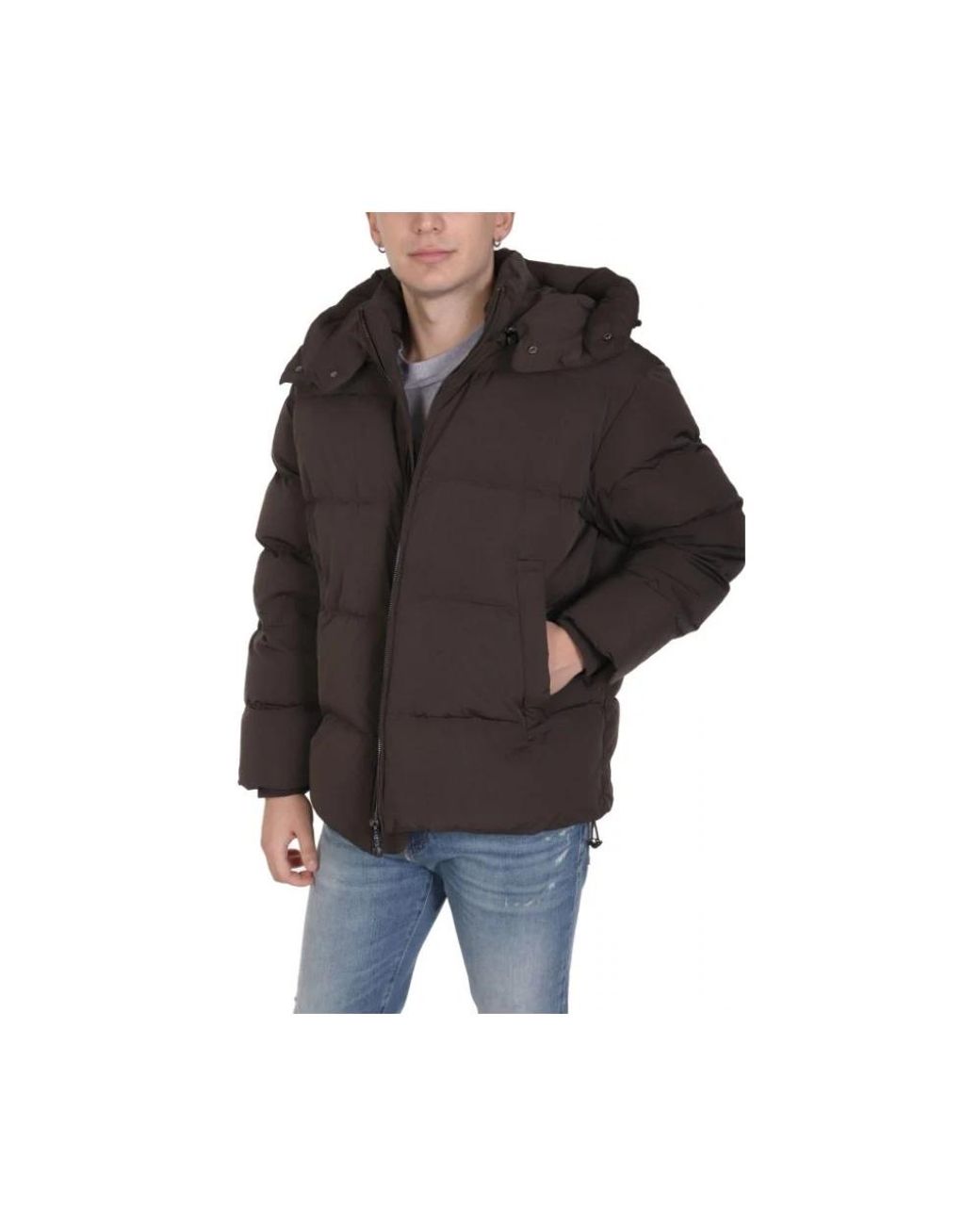 Emporio Armani Black Winter Jackets for men
