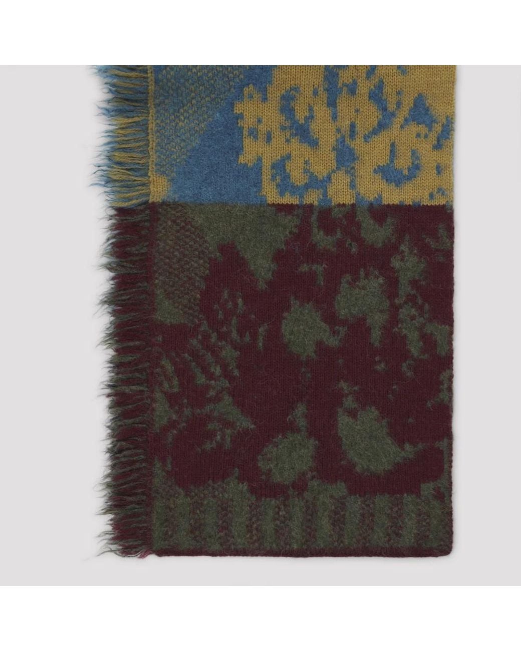 Dries Van Noten Blue Winter Scarves for men