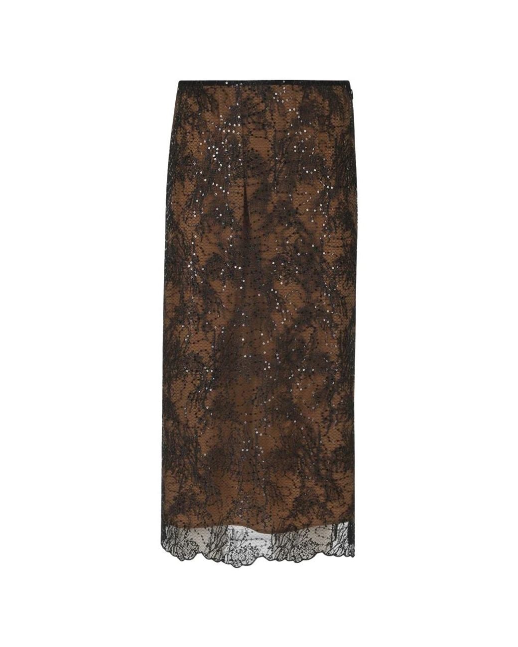 Semicouture Brown Midi Skirts