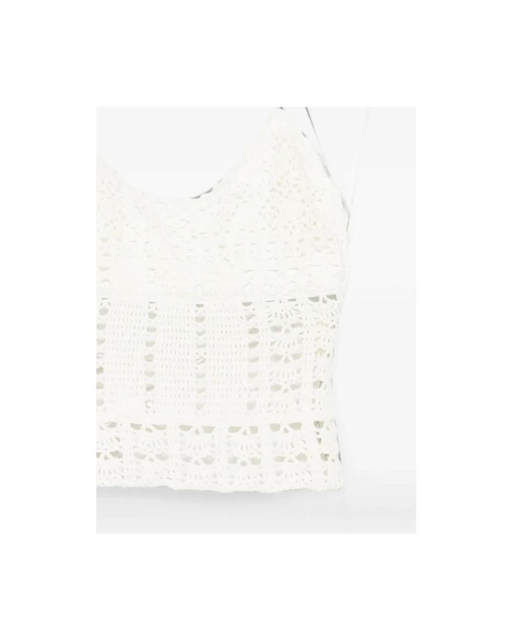 Frankie's Bikinis White Sleeveless Tops