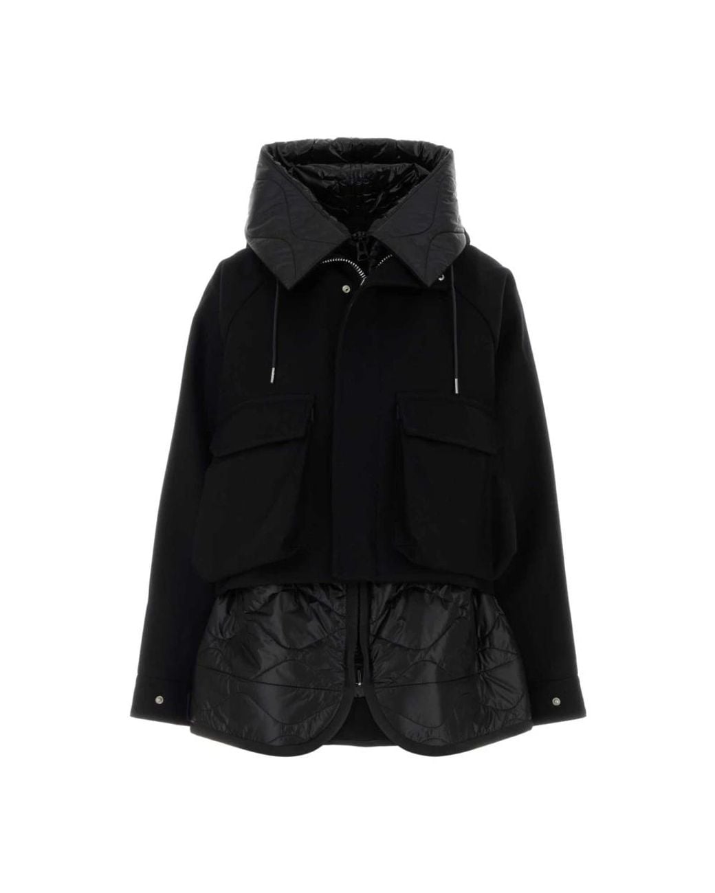 Sacai Black Winter Jackets