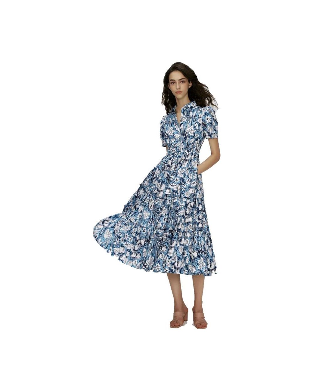 Diane von Furstenberg Blue Midi Dresses