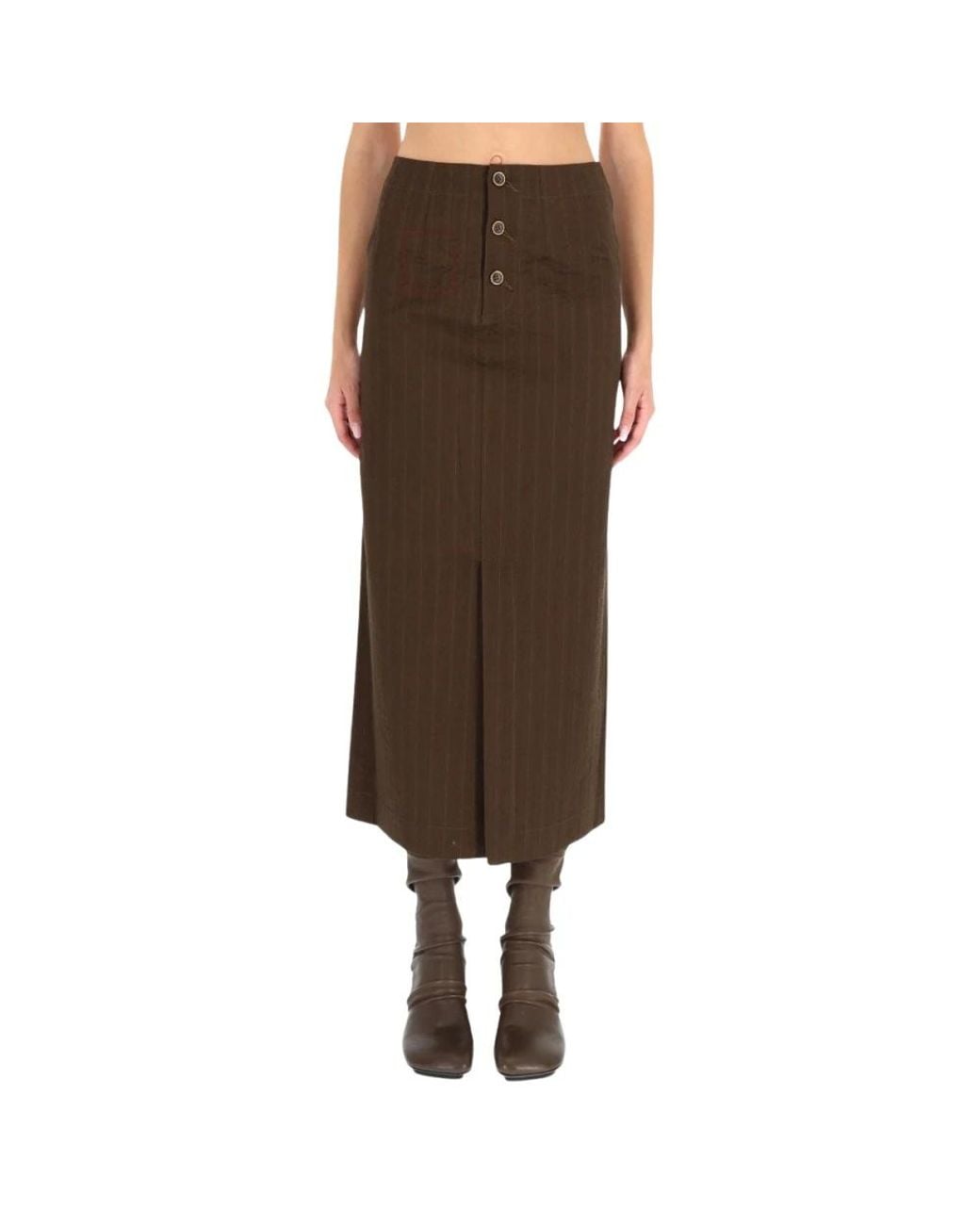 Uma Wang Brown Midi Skirts