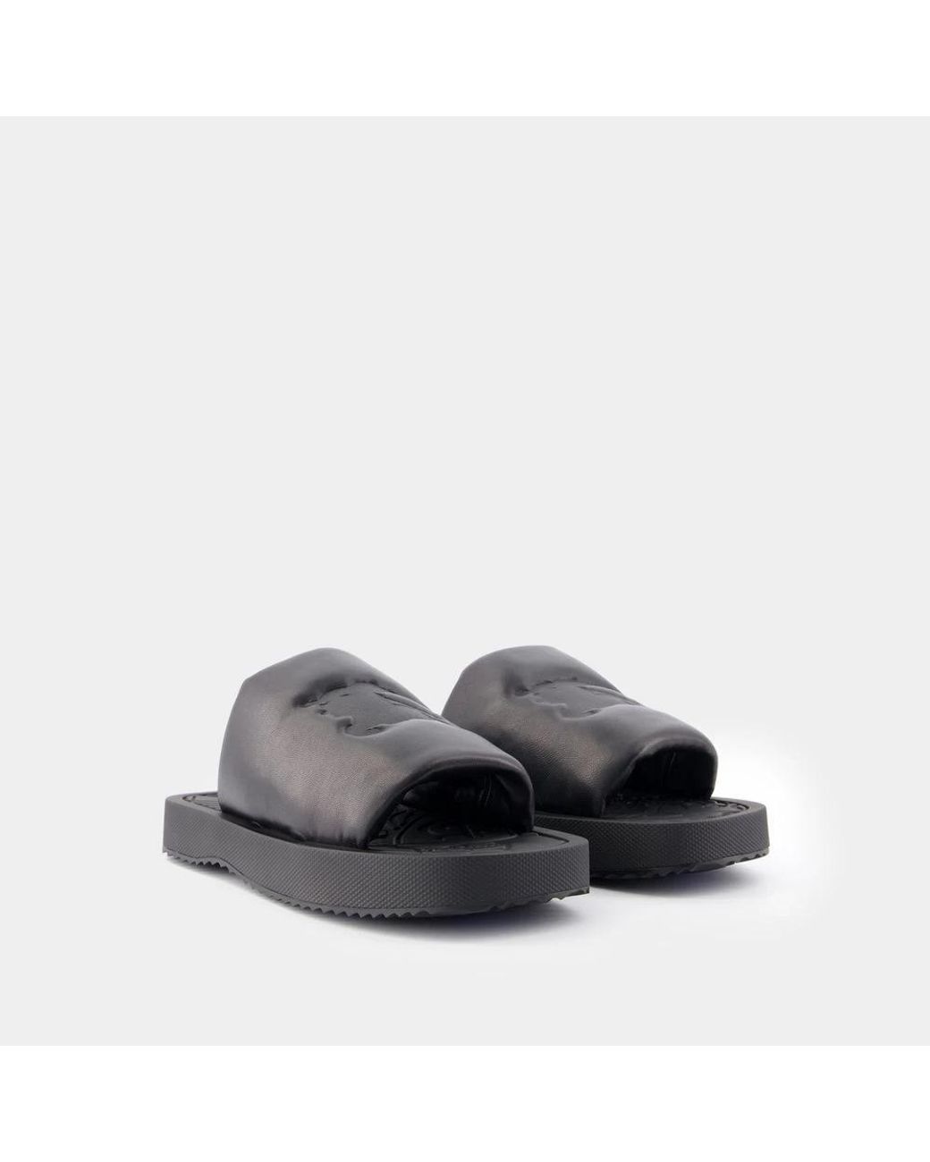 Burberry Blue Lf Knight Slab Sandals