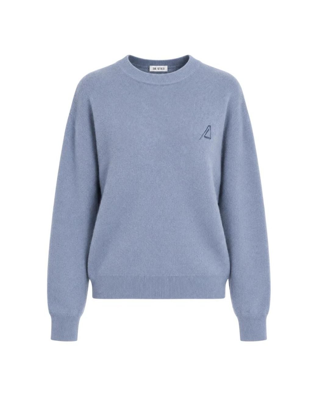 Akep Blue Round-Neck Knitwear
