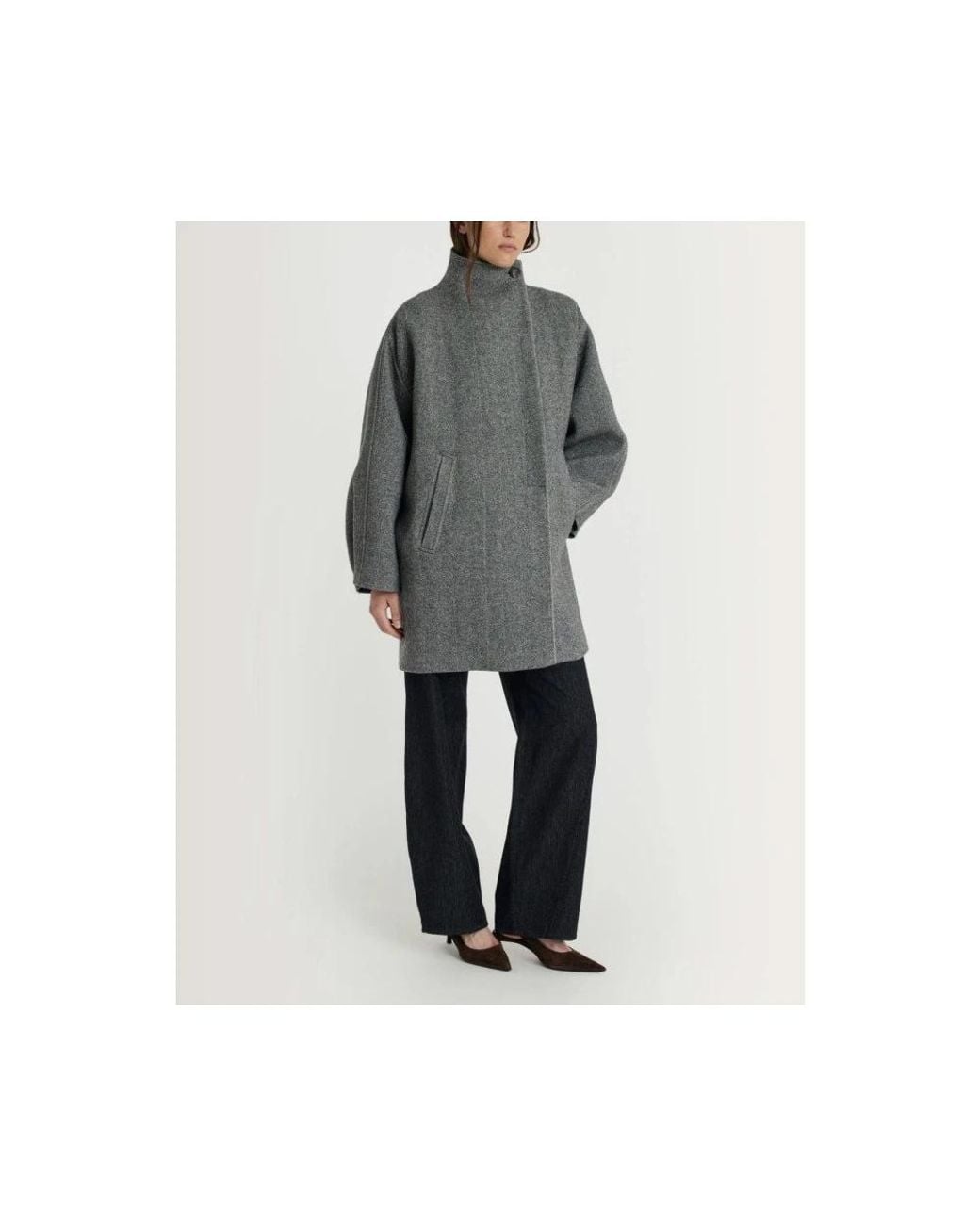 Margaux Lonnberg Gray Single-Breasted Coats