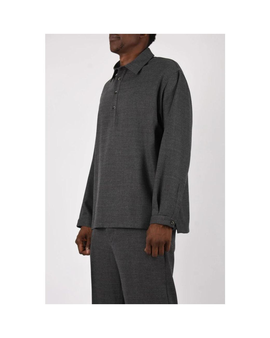 Nine:inthe:morning Gray Casual Shirts for men