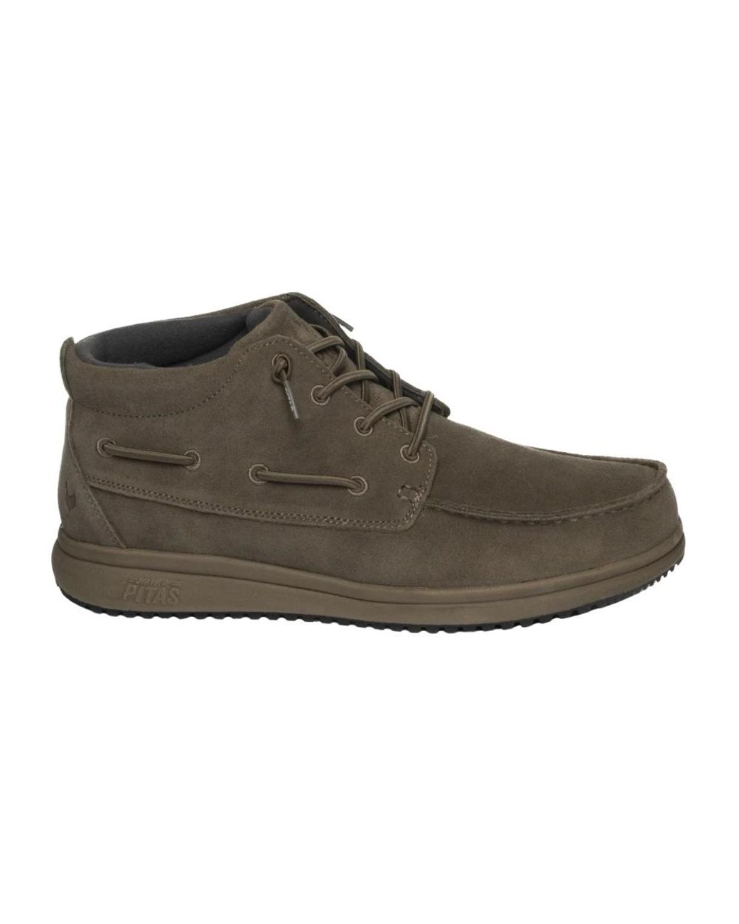 WALK IN PITAS Brown Lace-Up Boots for men