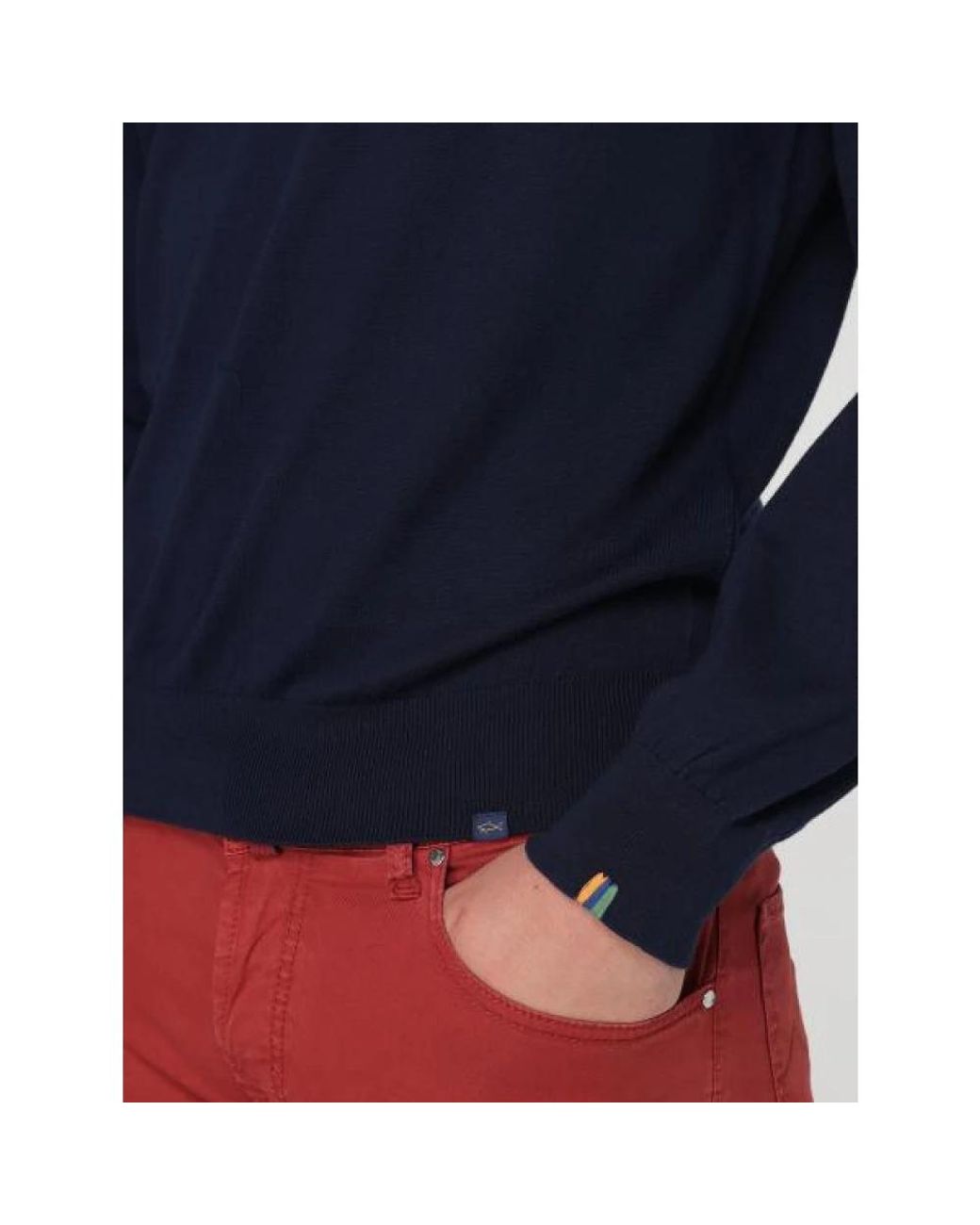 Paul & Shark Blue Round-Neck Knitwear for men