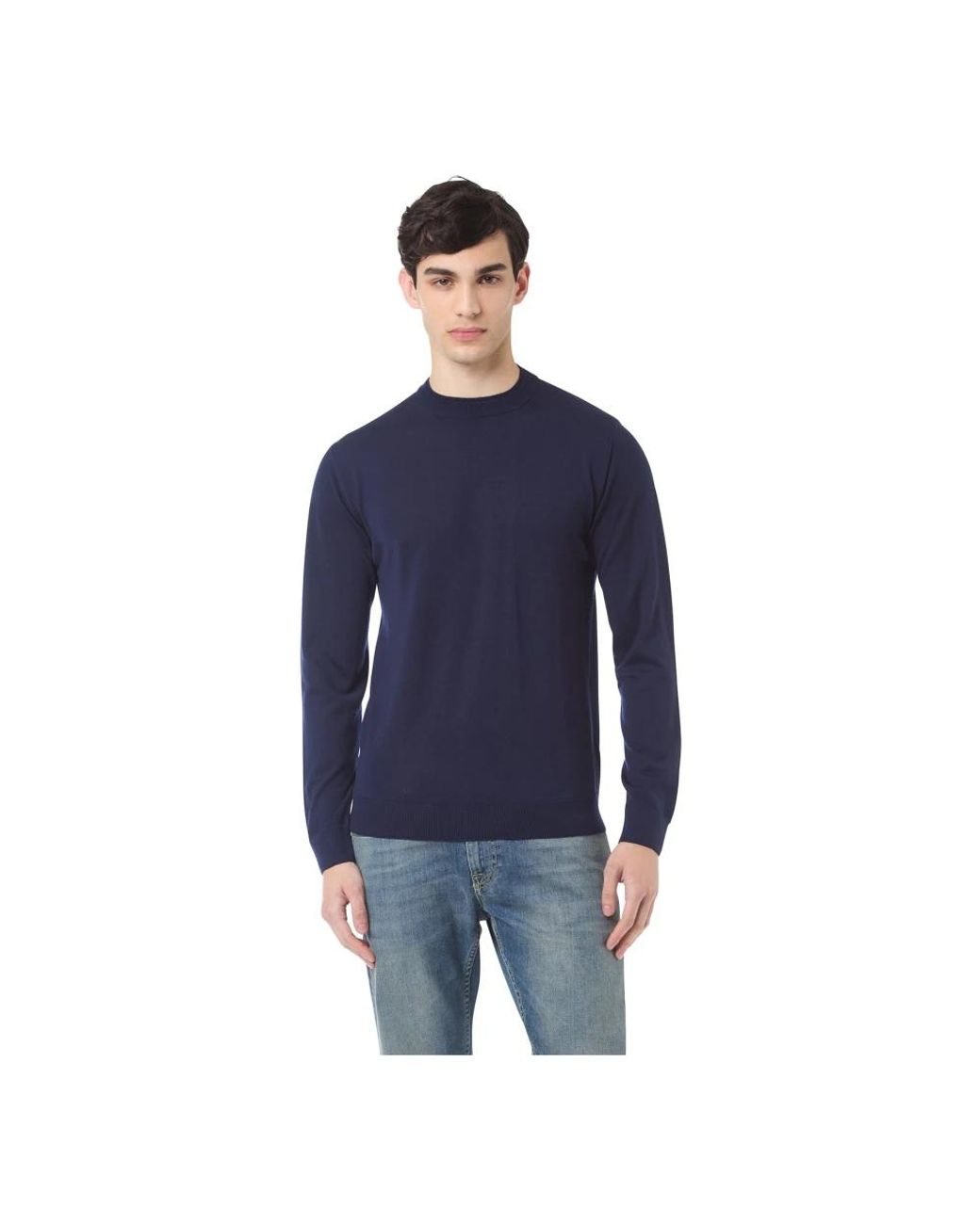 Eleventy Blue Round-Neck Knitwear for men