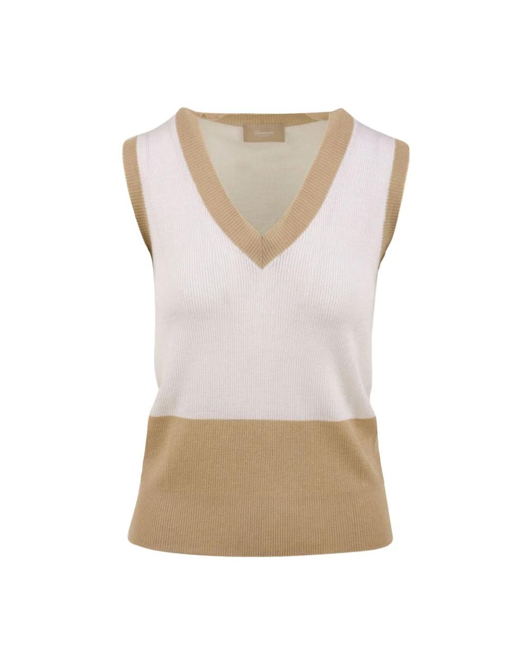 Drumohr Natural V-Neck Knitwear