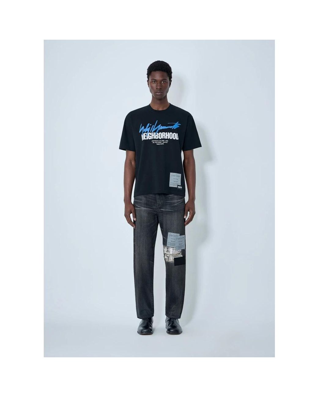 Yohji Yamamoto Blue Straight Jeans for men