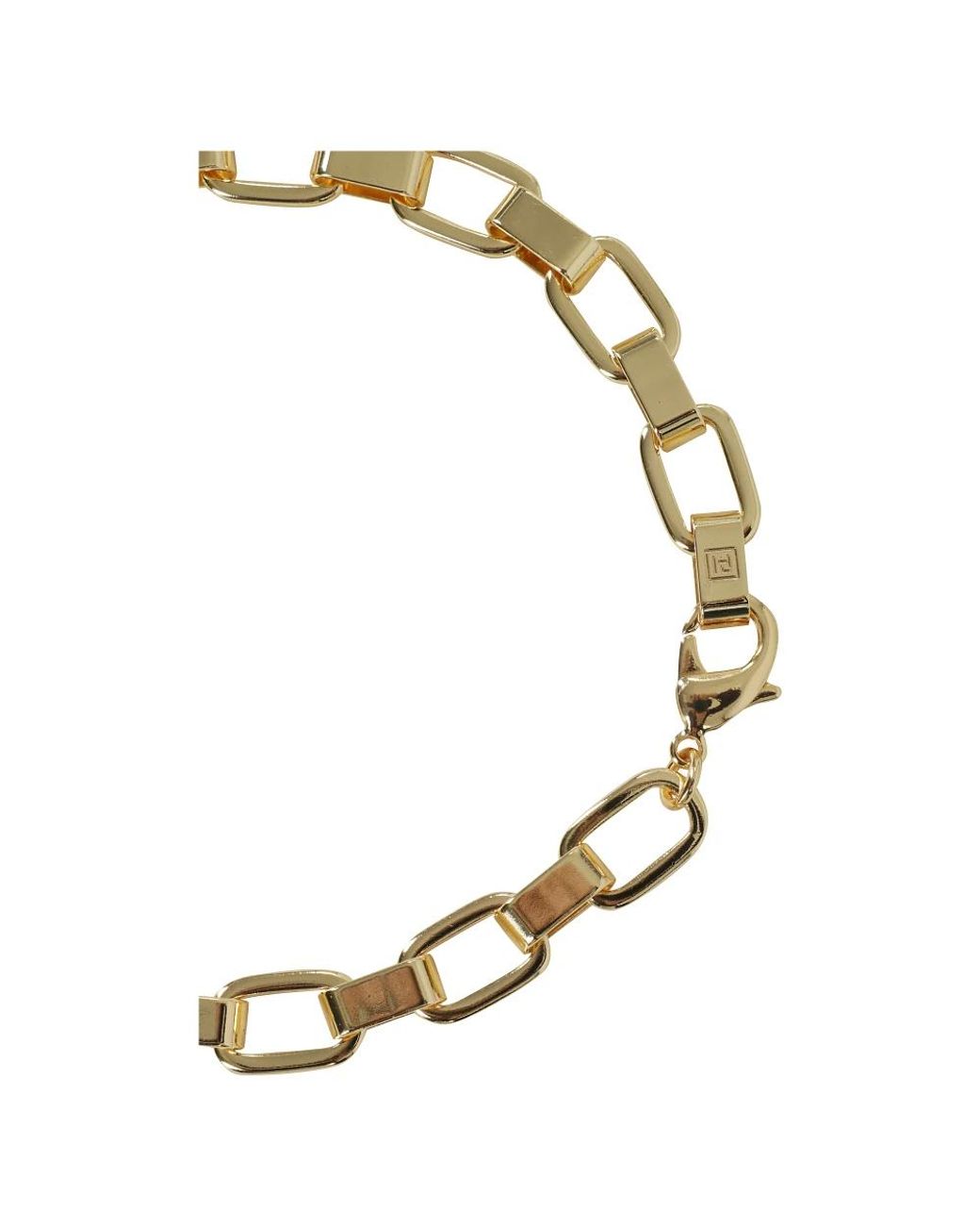 FEDERICA TOSI Accessoires ,Grijs ,Gouden Kantketting Emily in het Metallic