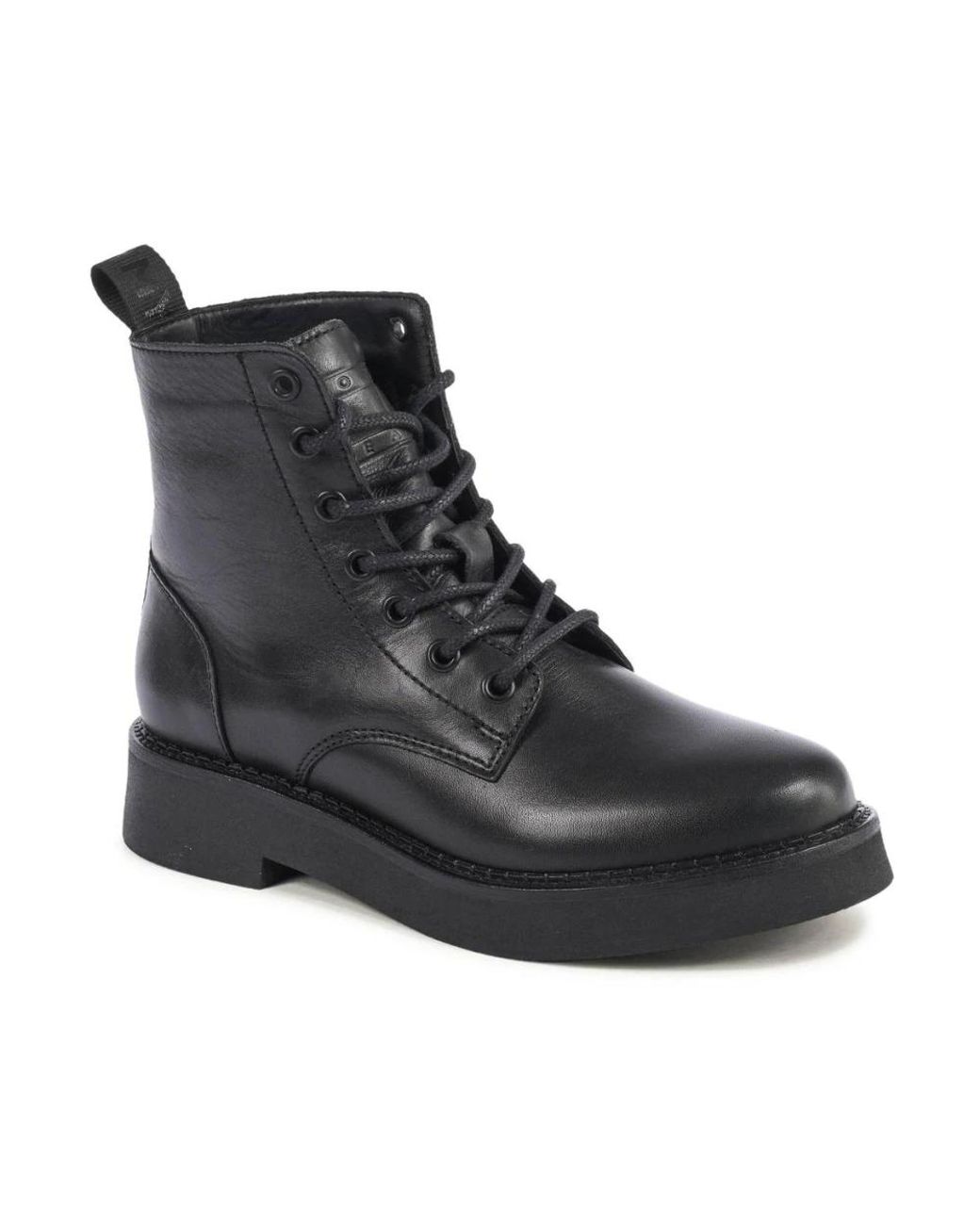 Tommy Hilfiger Black Lace-Up Boots