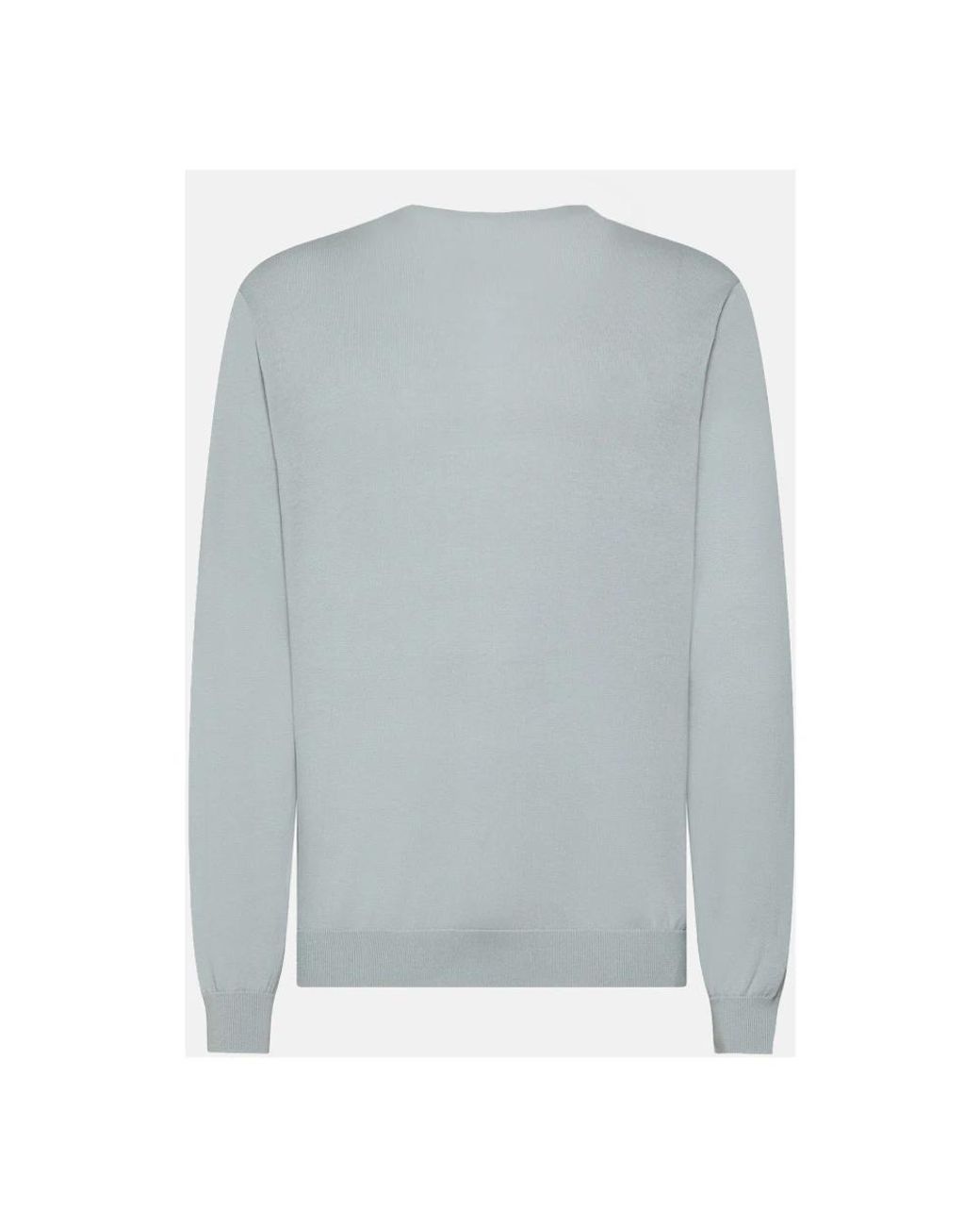 Sun 68 Gray Round-Neck Knitwear for men