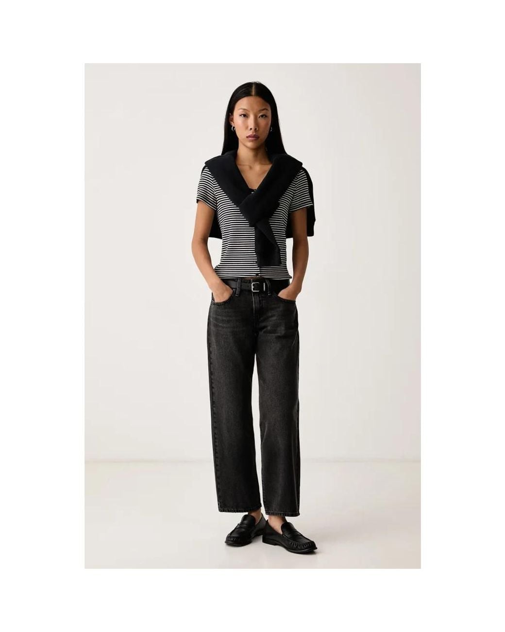 Straight Jeans Levi's de color Black
