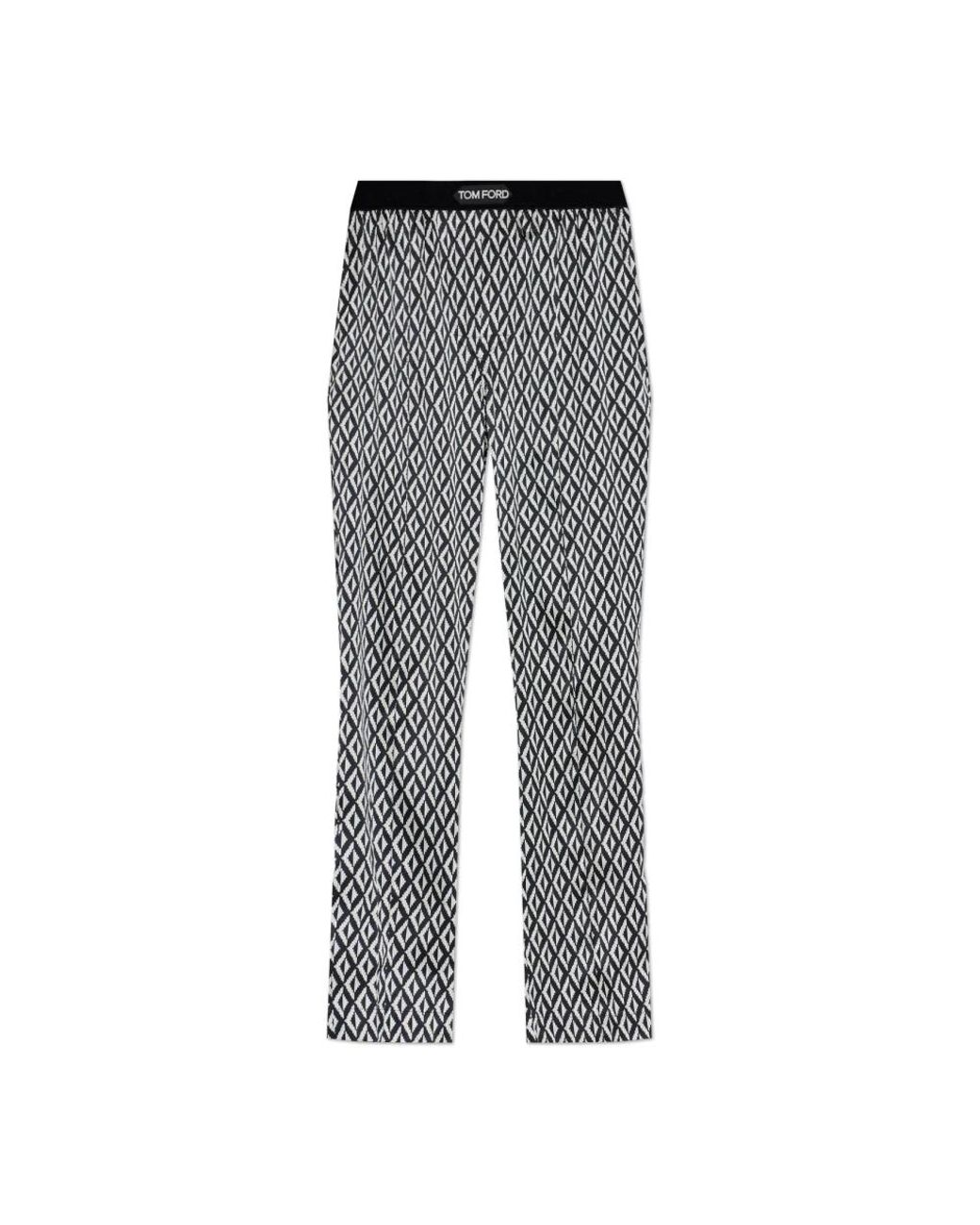 Tom Ford Printed Pajama Bottoms in het Gray voor heren