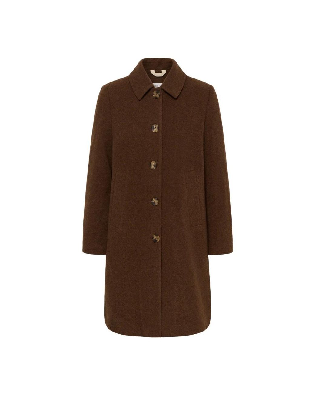 Single-Breasted Coats Part Two en coloris Brown