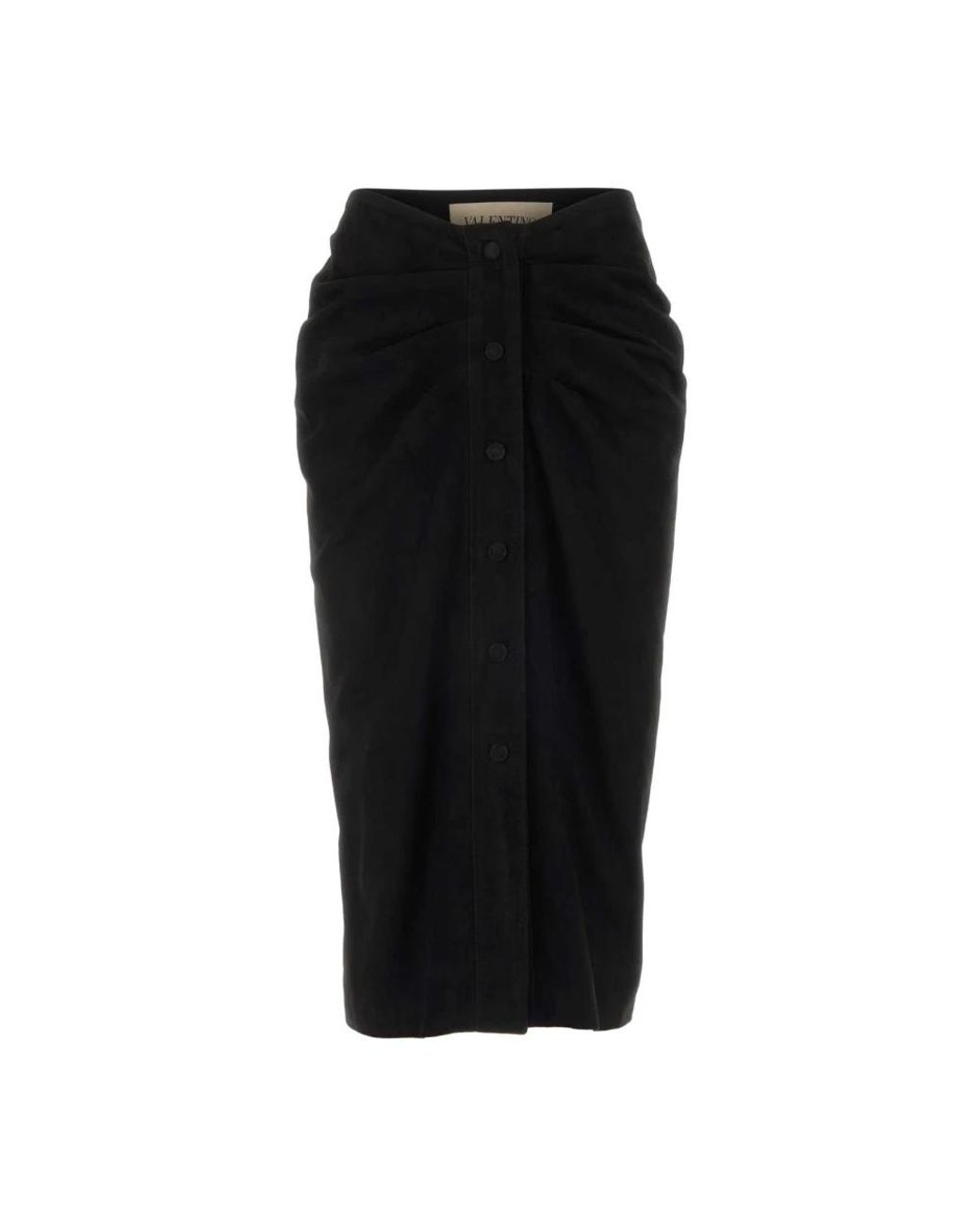 Valentino Garavani Black Midi Skirts