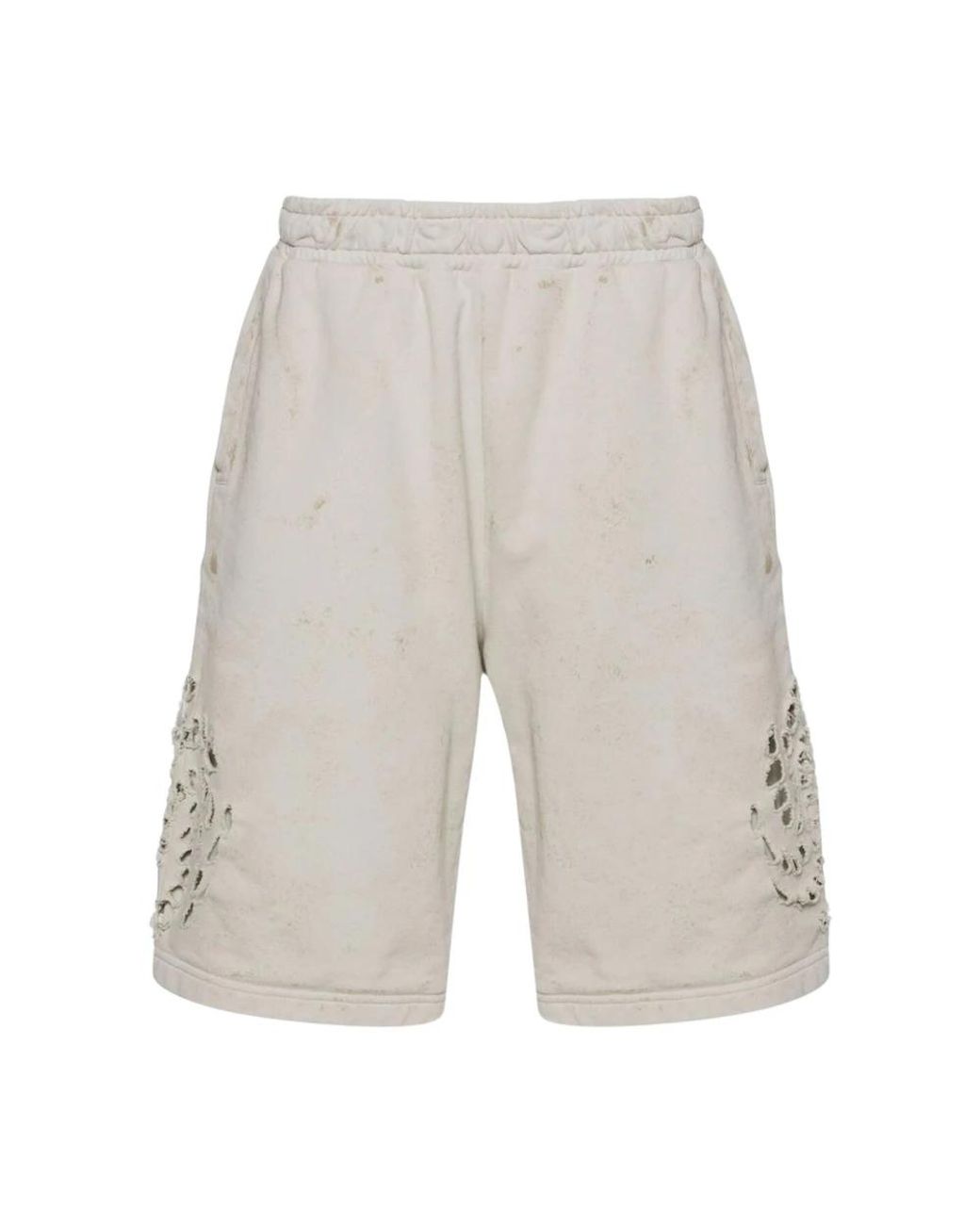 44 Label Group Gray Casual Shorts for men