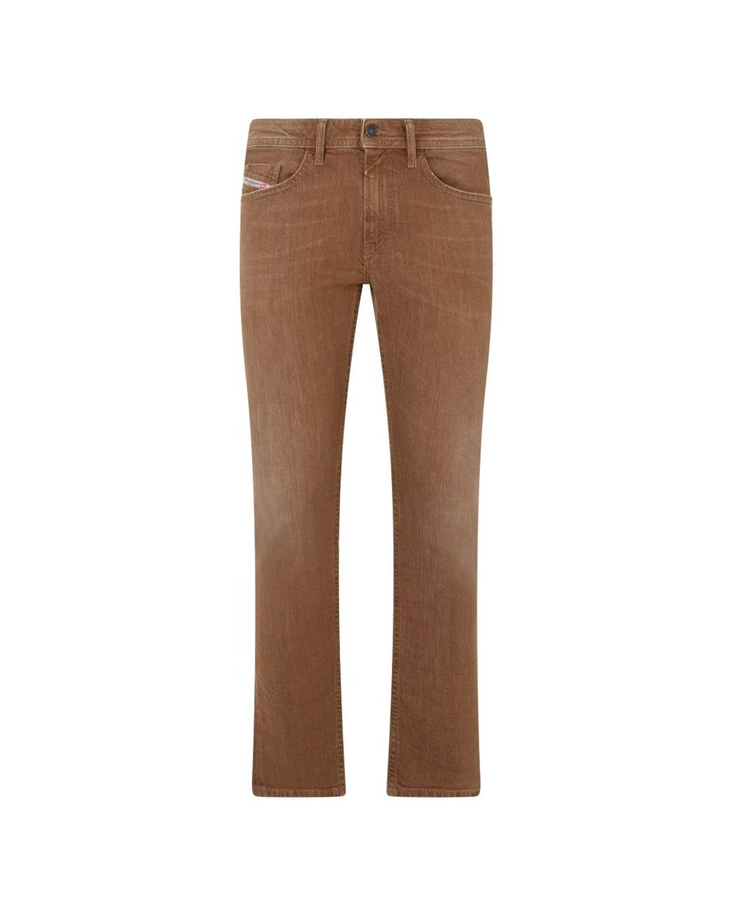 DIESEL Brown Straight Jeans for men