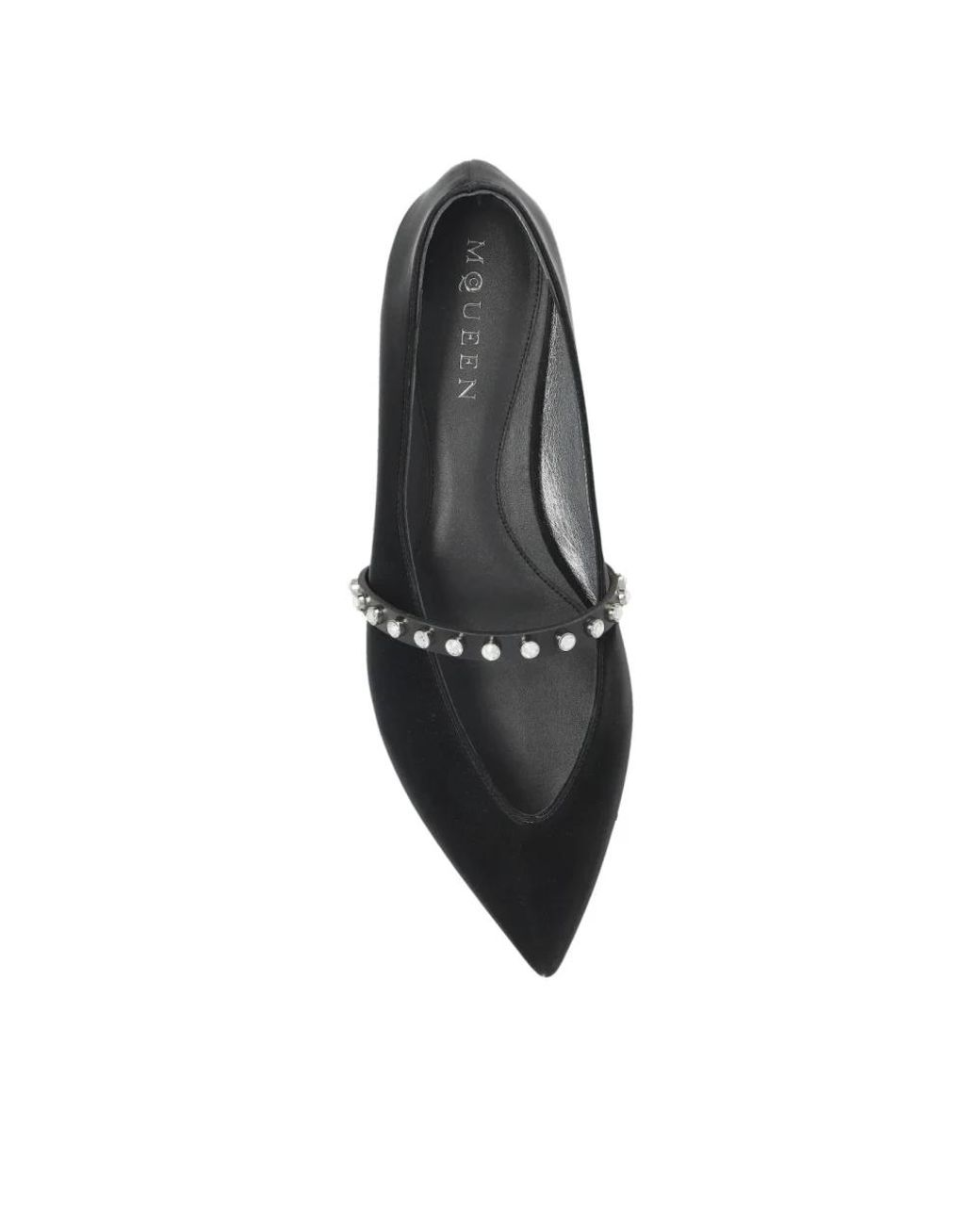 McQueen Black Ballerina Shoes