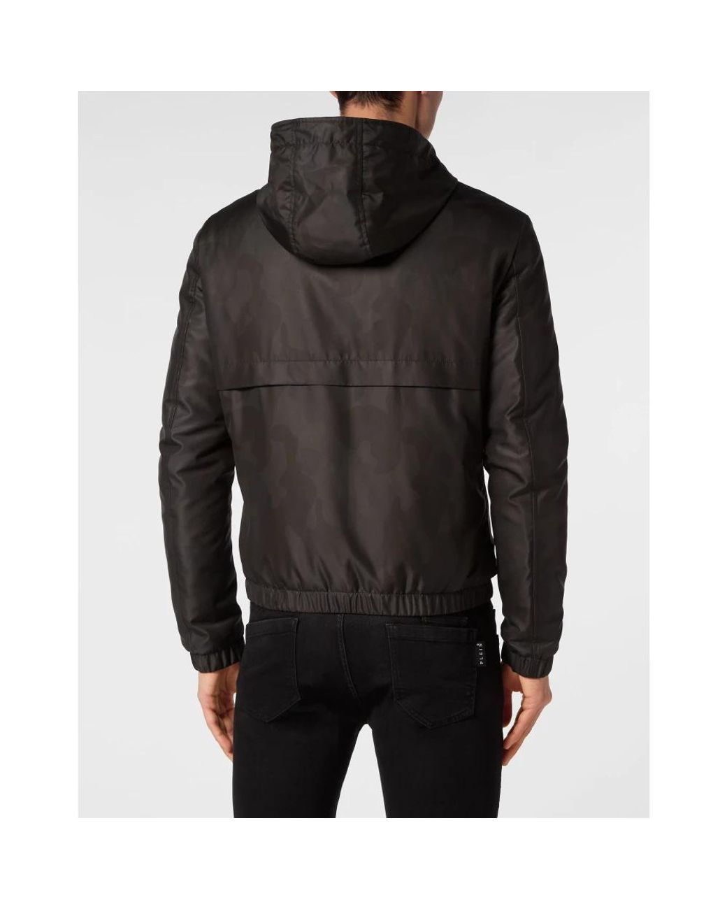 Philipp Plein Black Light Jackets for men