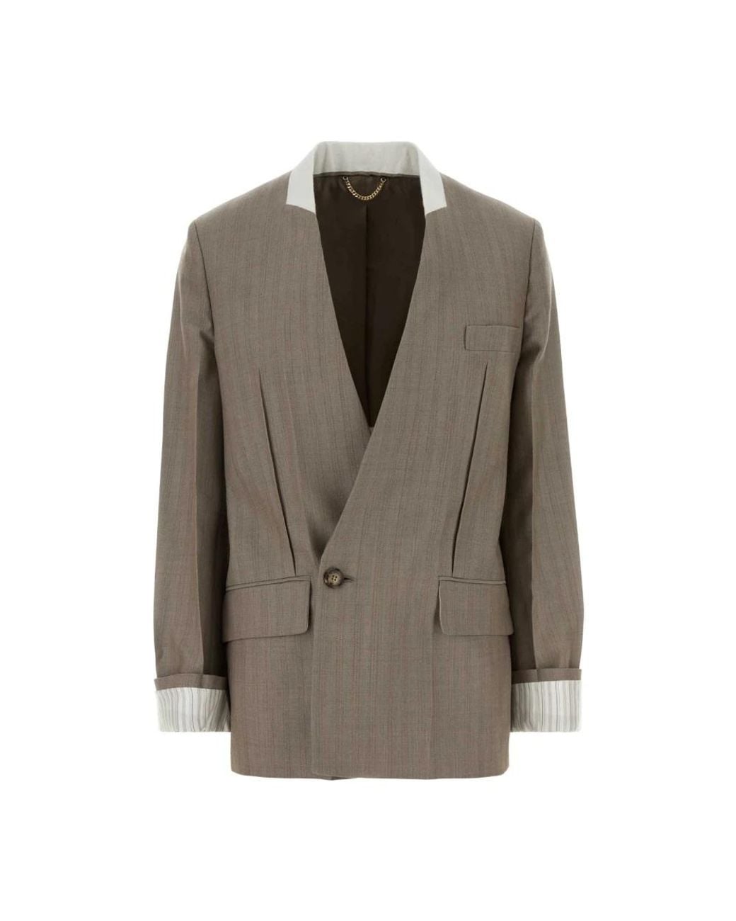Victoria Beckham Brown Blazers