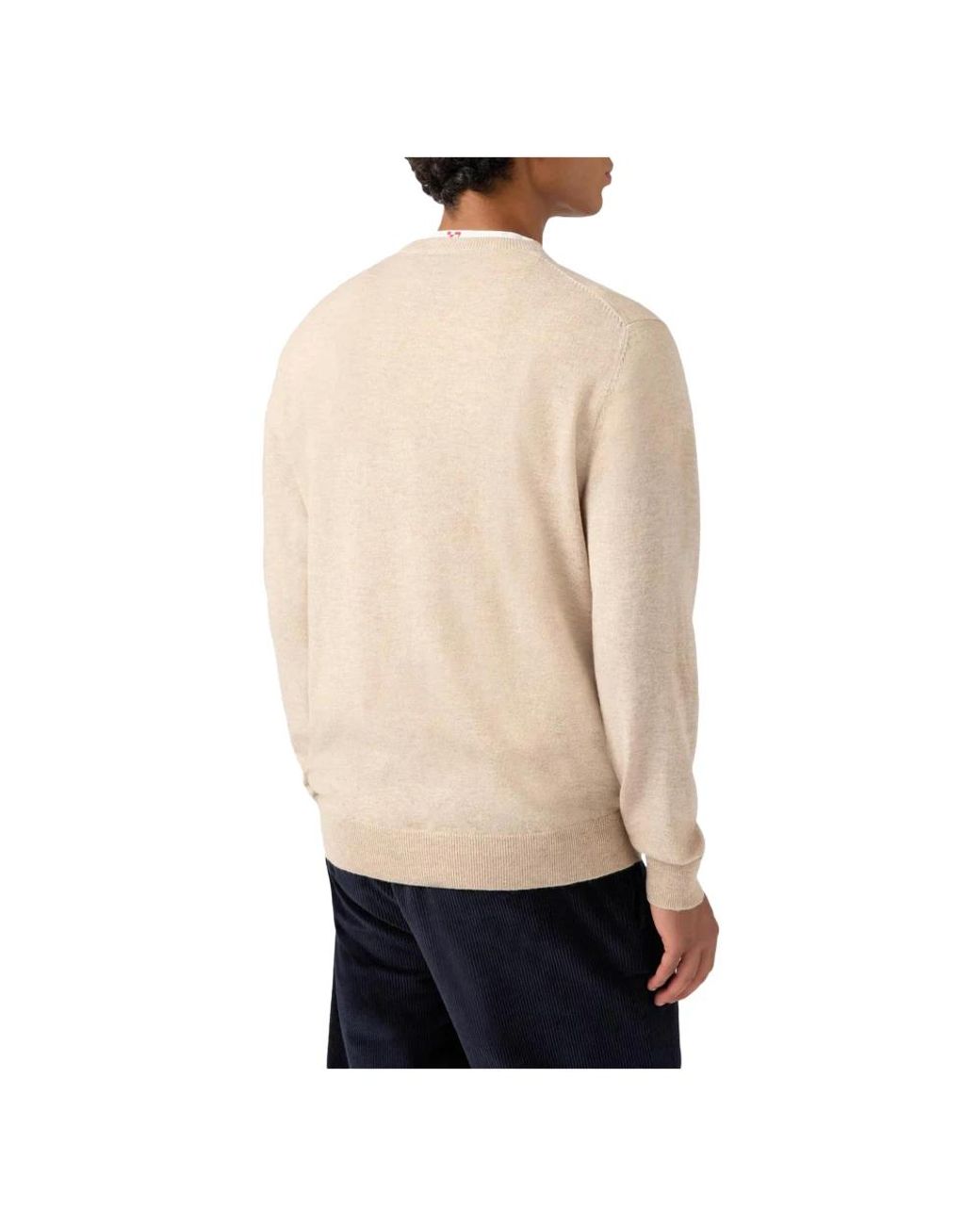Mc2 Saint Barth Natural Round-Neck Knitwear for men