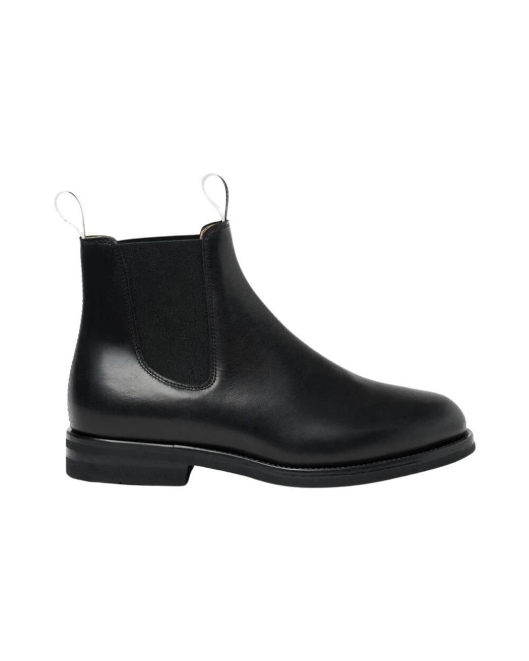 Scarosso Black Chelsea Boots for men