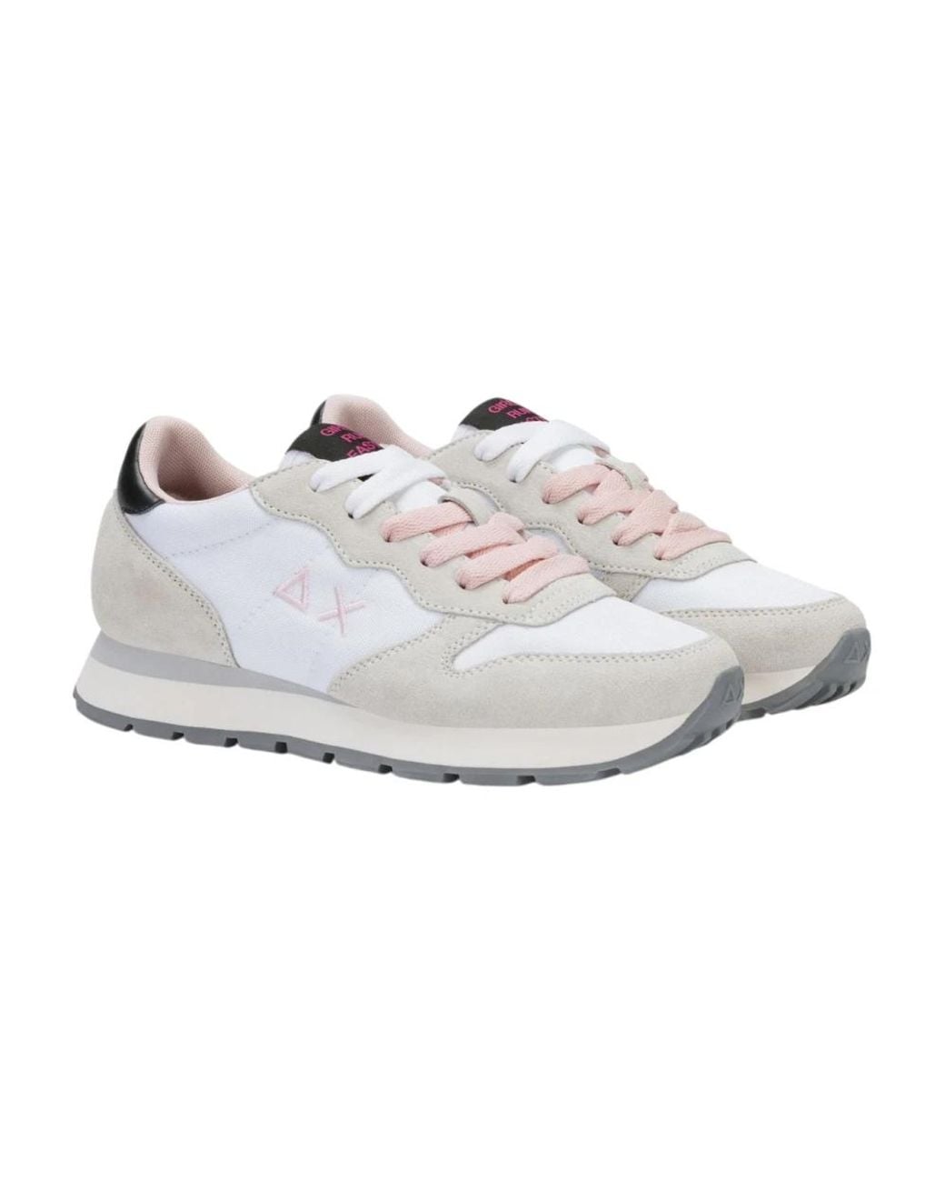 Sun 68 White Sneakers