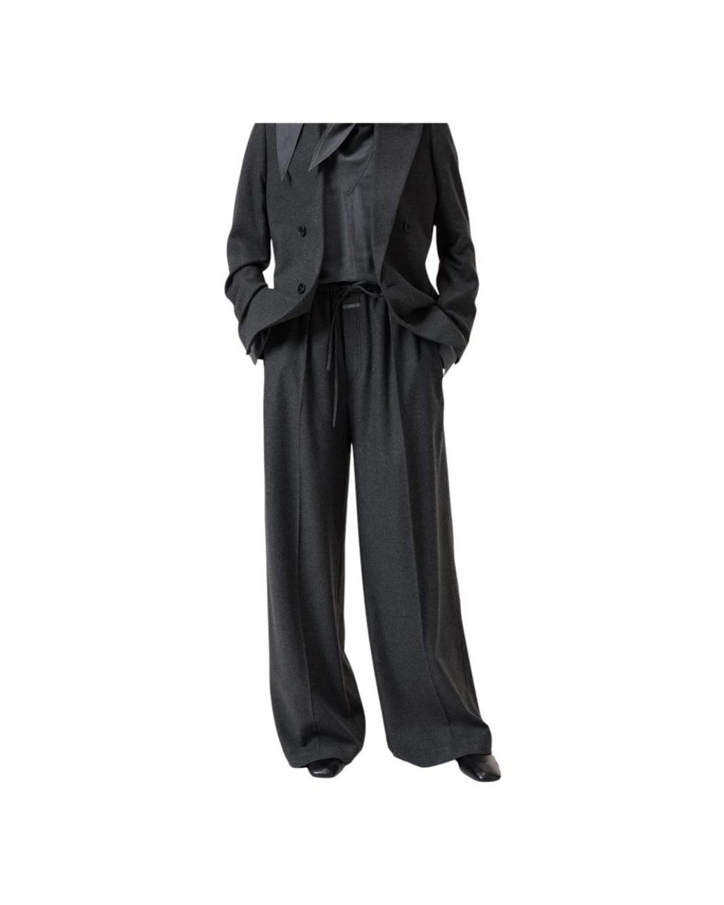 Closed Black Wide Trousers