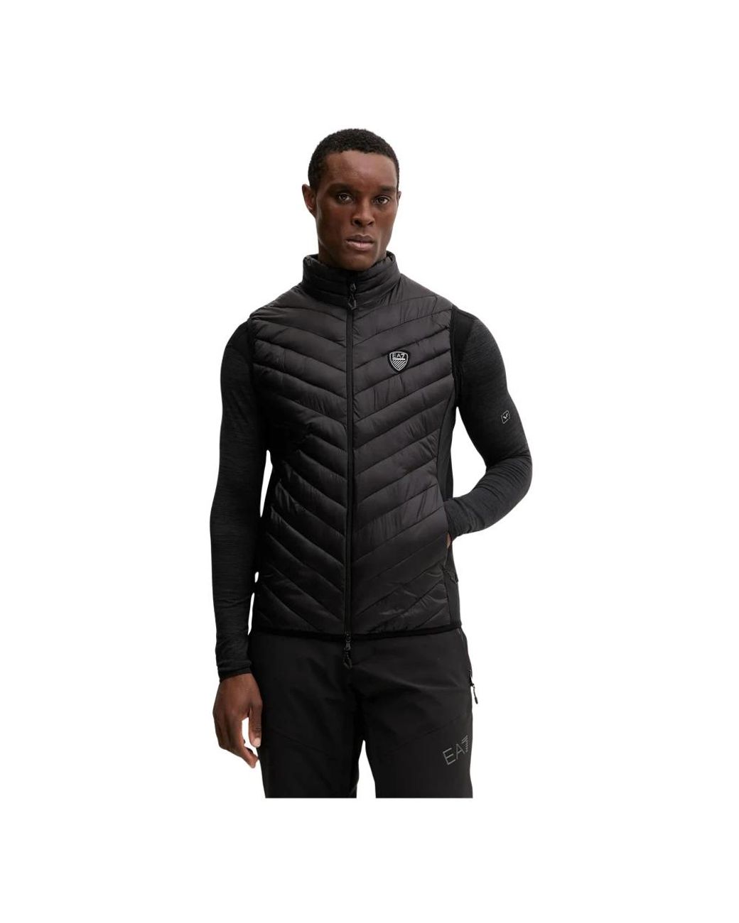 EA7 Sport Vest in het Black voor heren