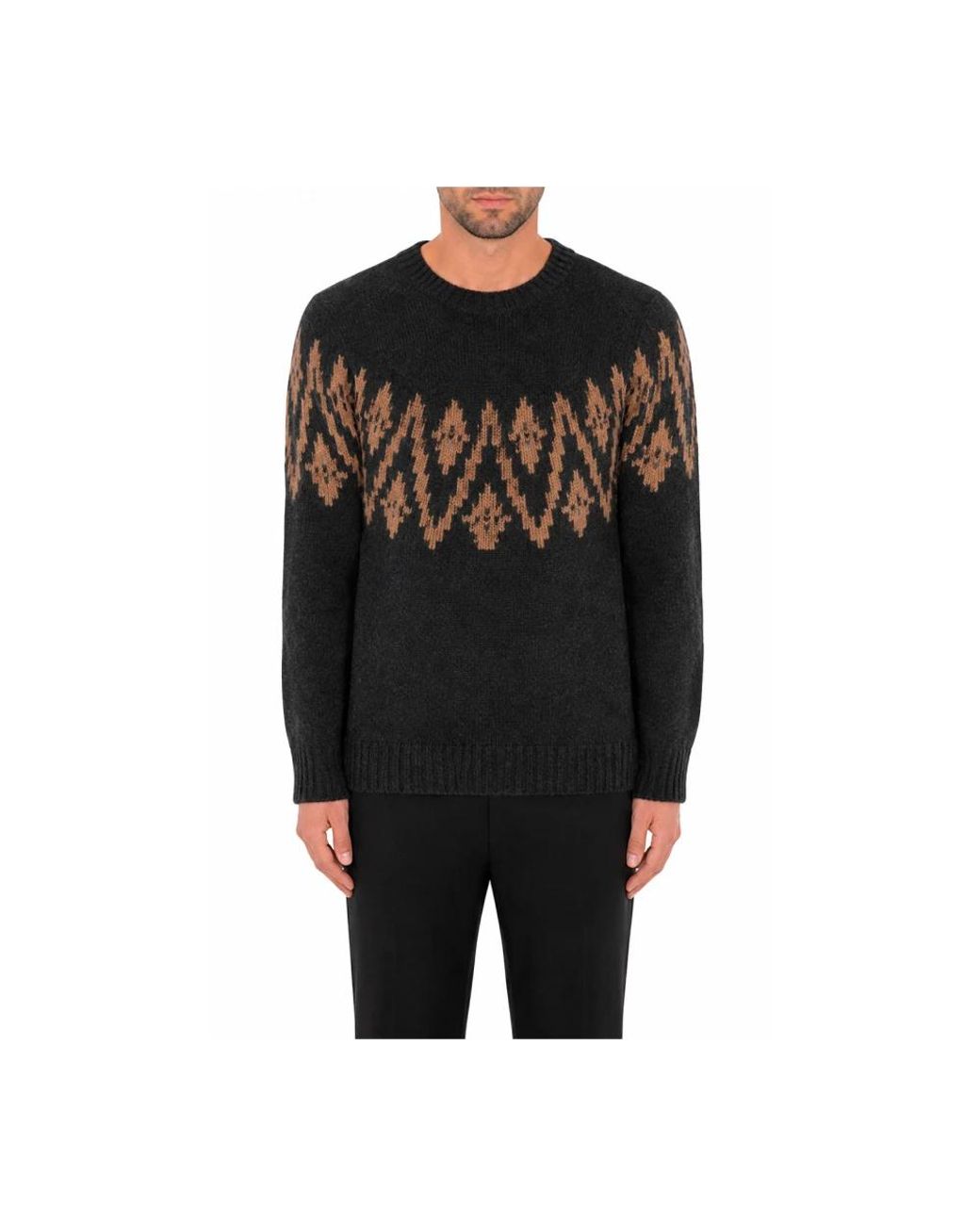 Dondup O-Neck Pullover in Black für Herren