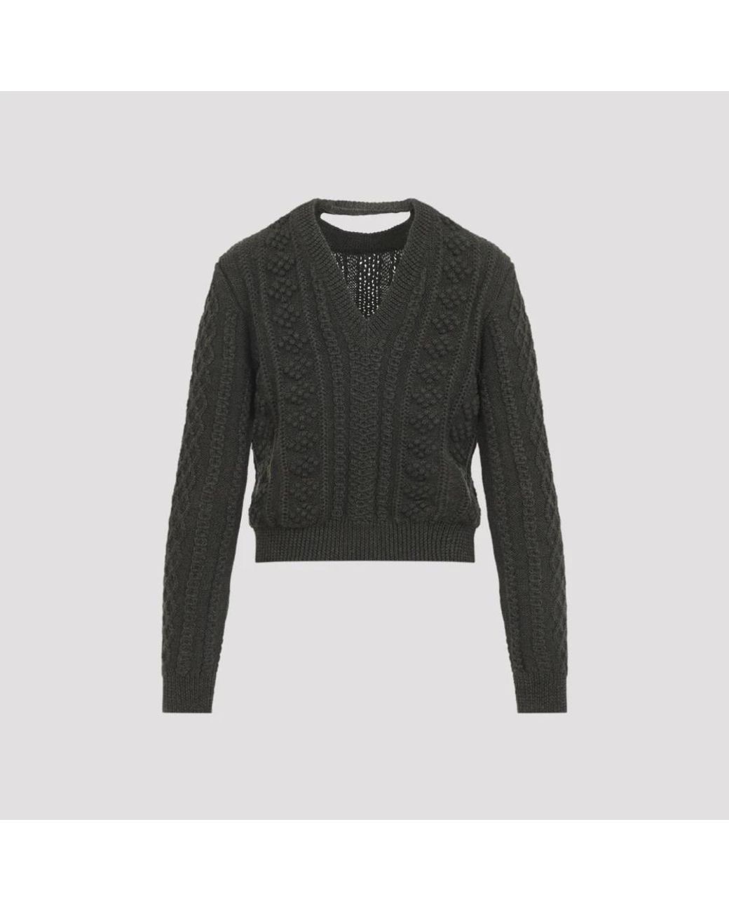 Jil Sander Black Round-Neck Knitwear