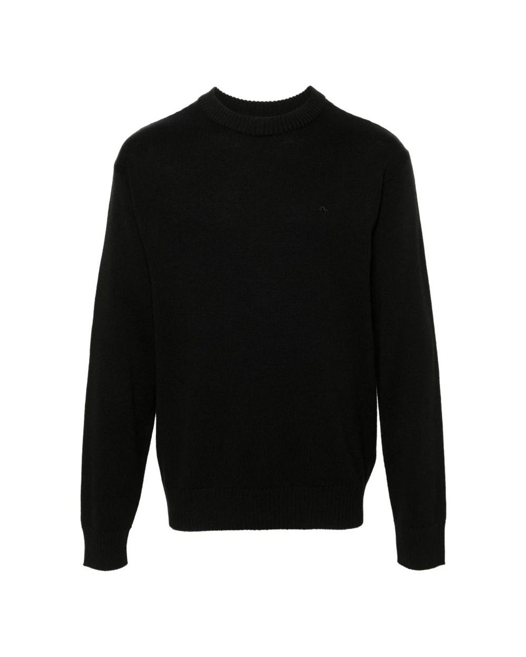 J.Lindeberg Black Round-Neck Knitwear for men
