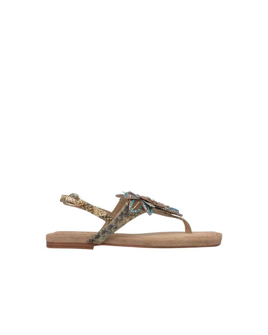 Alma En Pena. Brown Flat Sandals