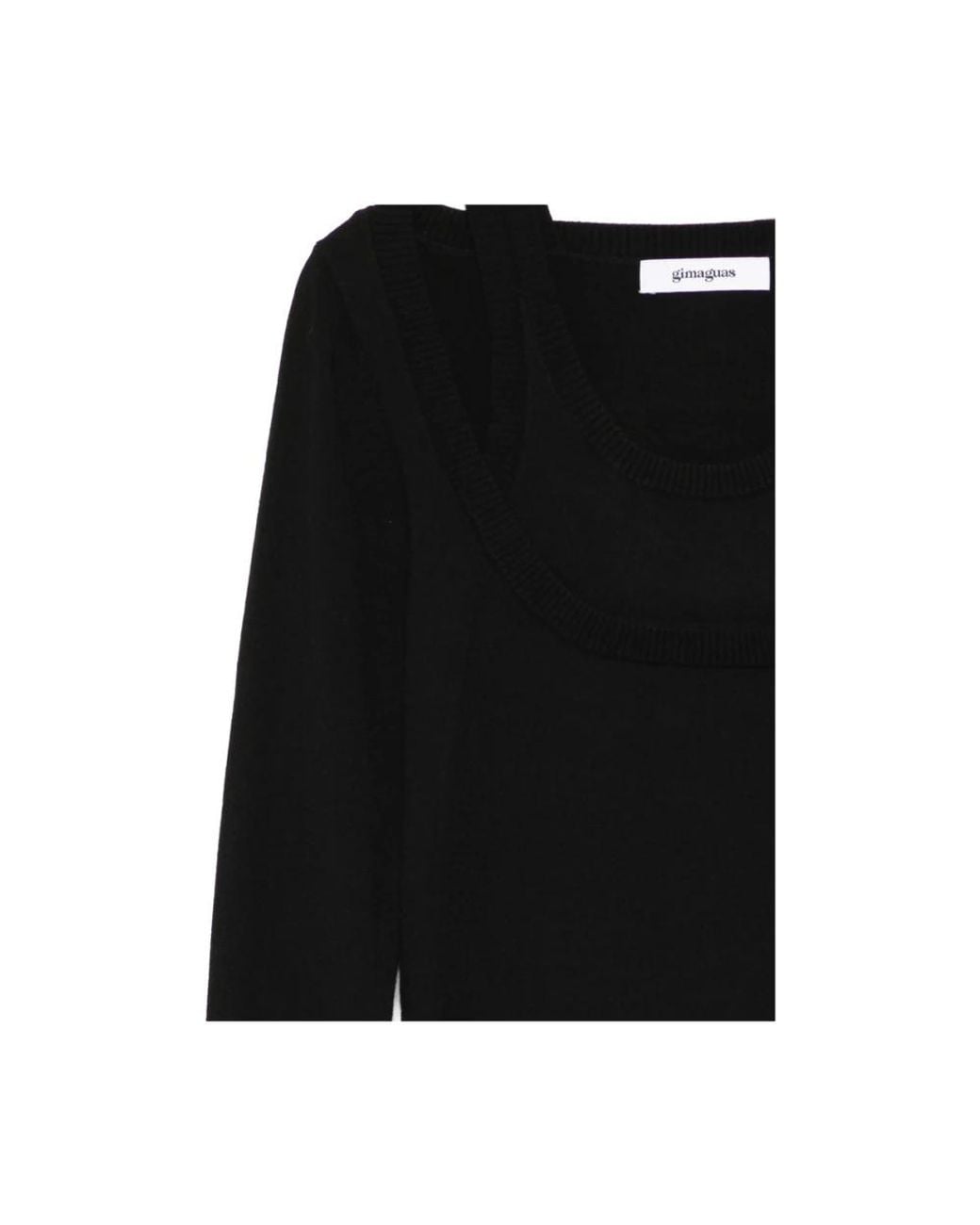 GIMAGUAS Black Round-Neck Knitwear