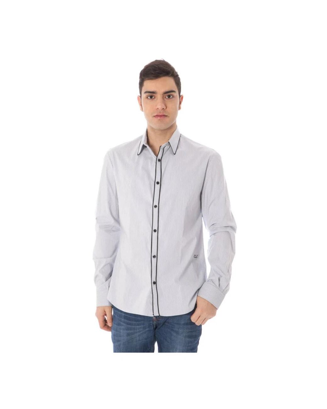 CoSTUME NATIONAL Blue Casual Shirts for men
