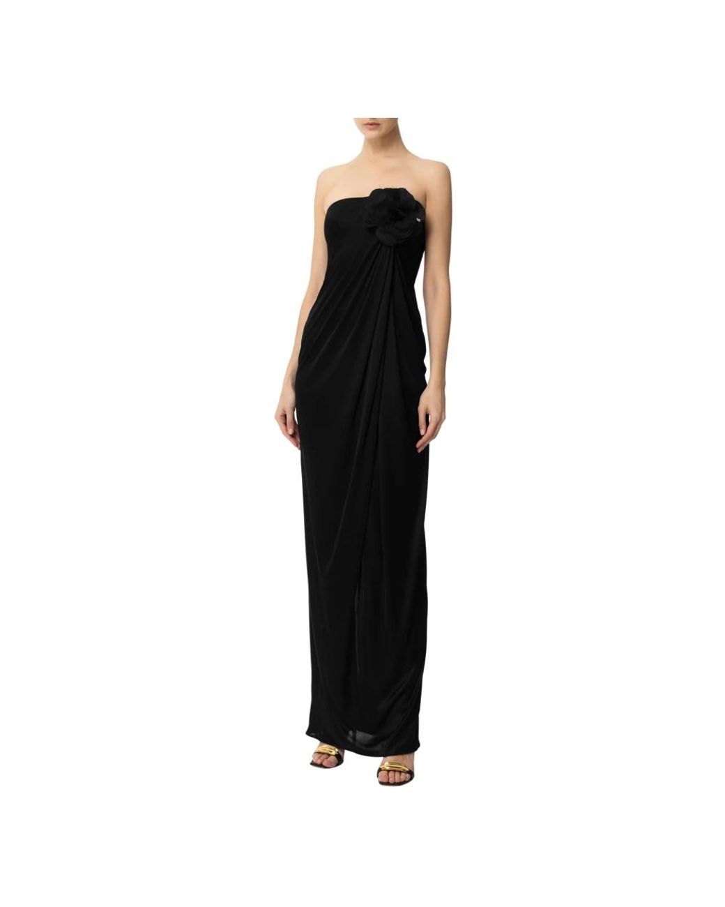 Elisabetta Franchi Black Maxi Dresses