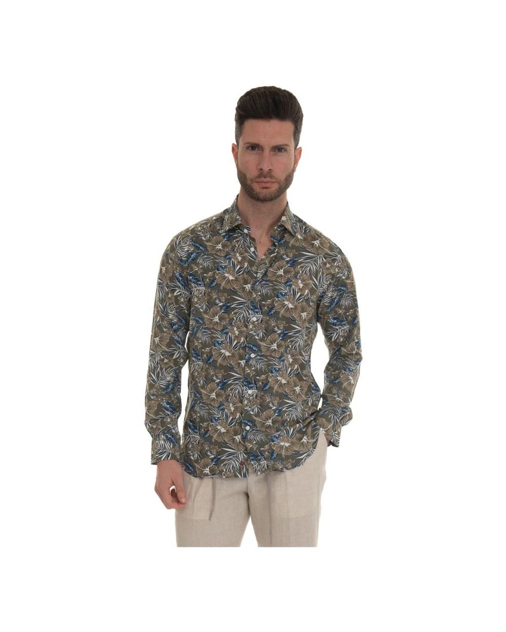 Carrel Gray Casual Shirts for men