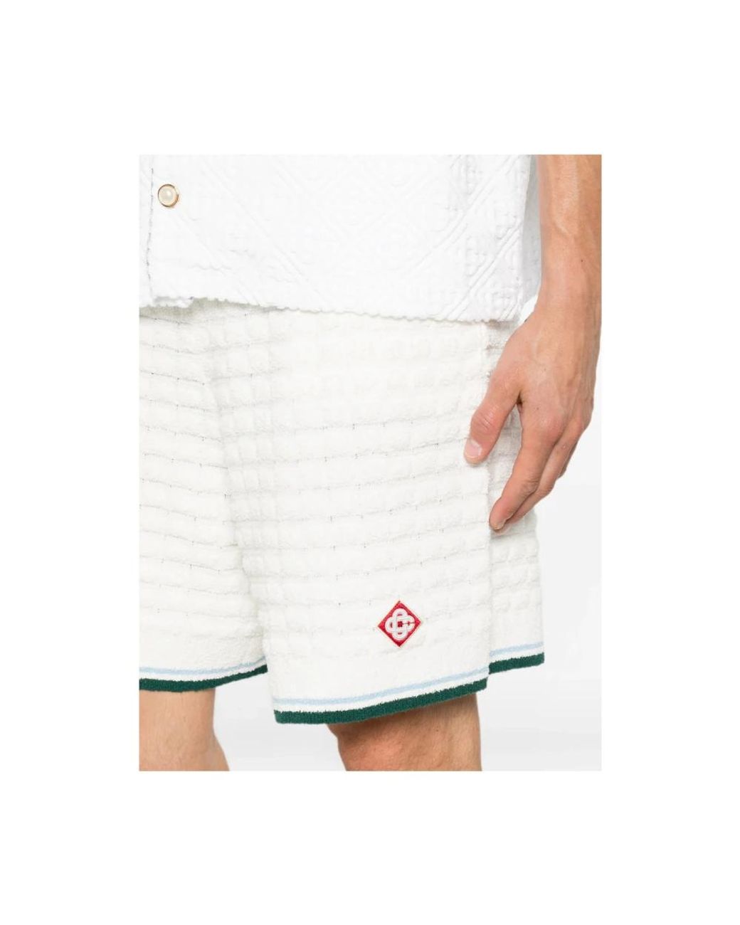 Casablanca White Casual Shorts for men