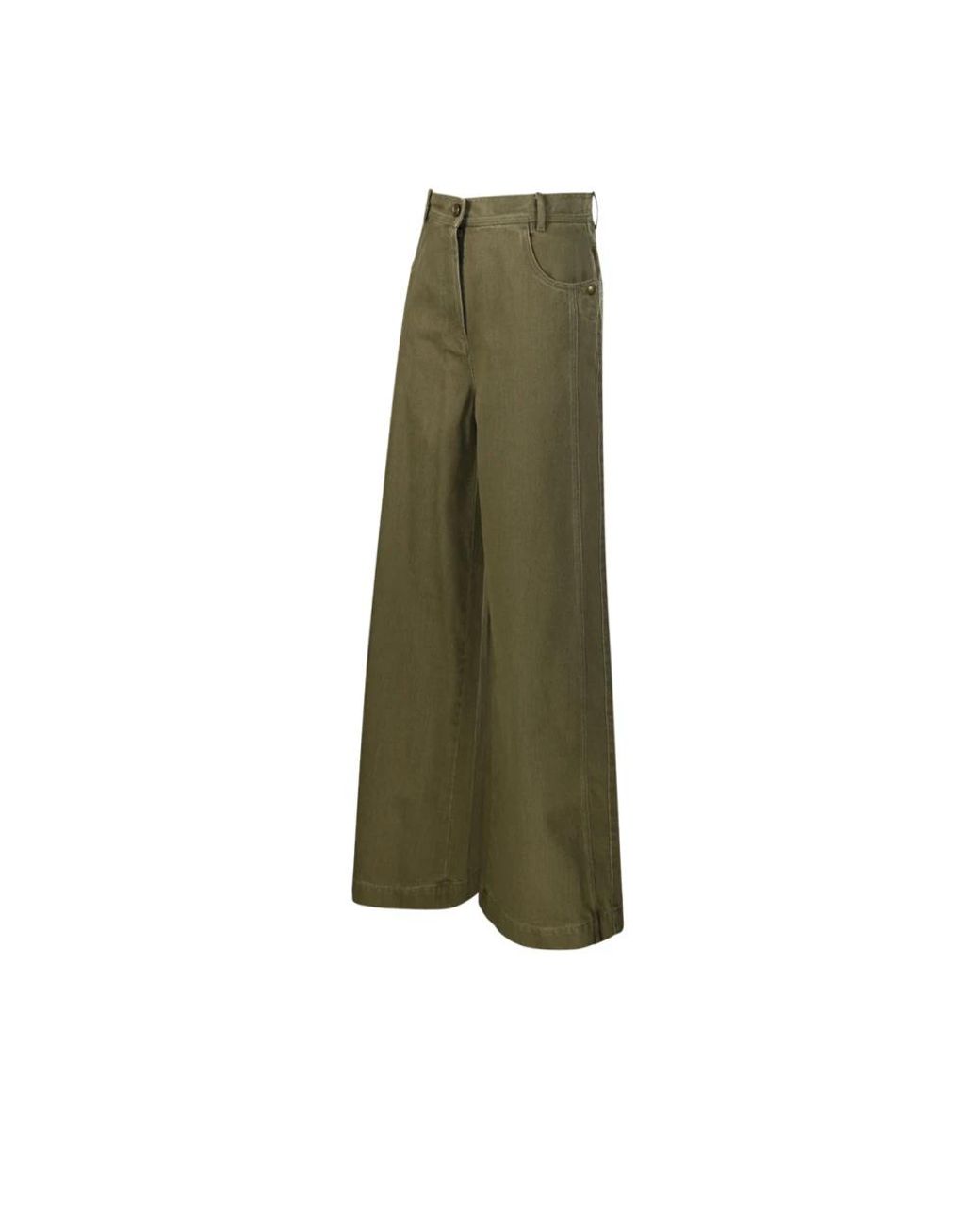 Max Mara Green Wide Jeans