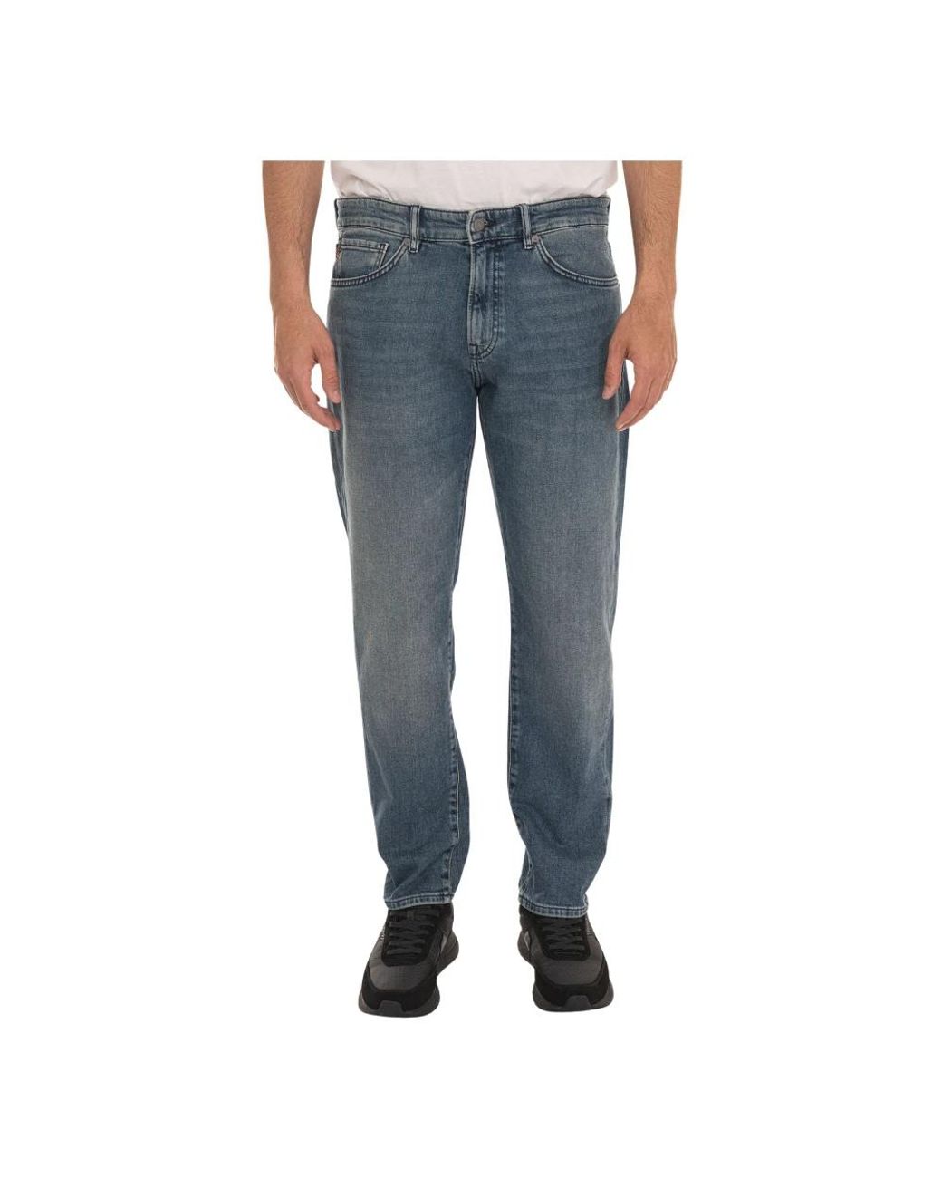 Boss Blue Loose Fit Jeans for men
