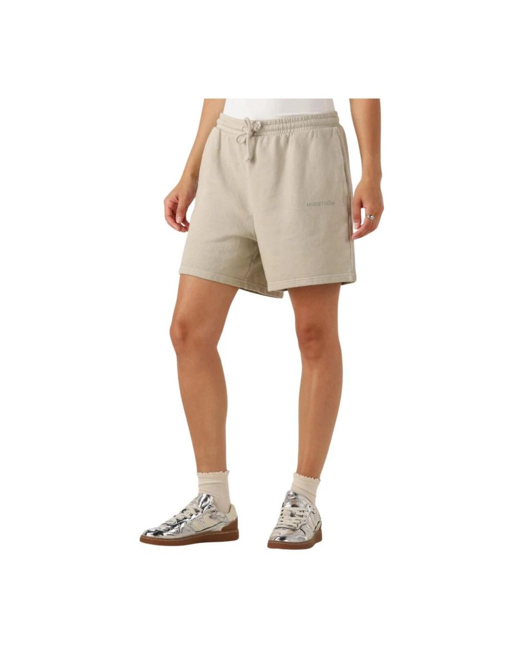 Modström Korte Broeken ,Olijfgroene Zomer Shorts in het Natural