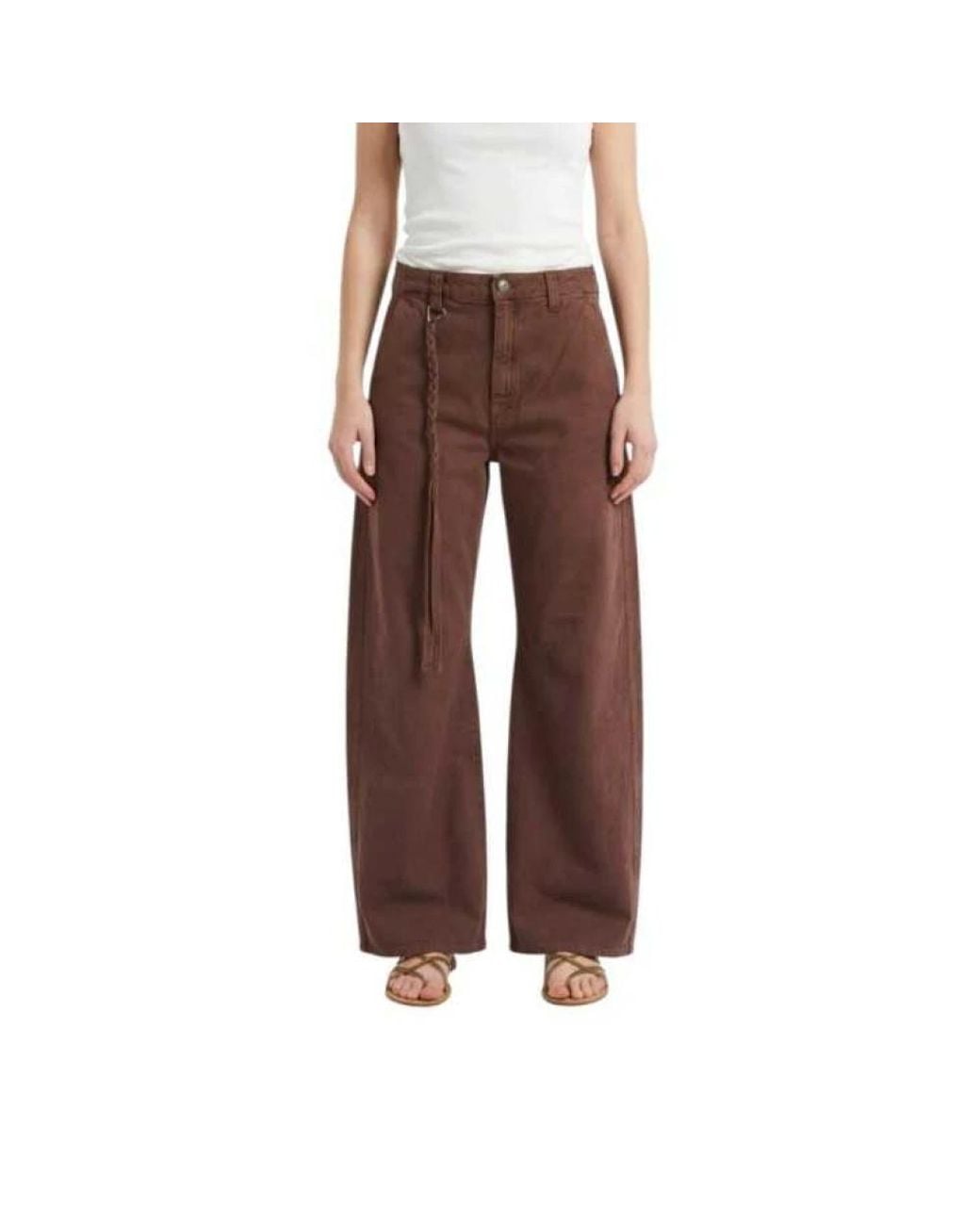 Mason's Brown Wide Trousers
