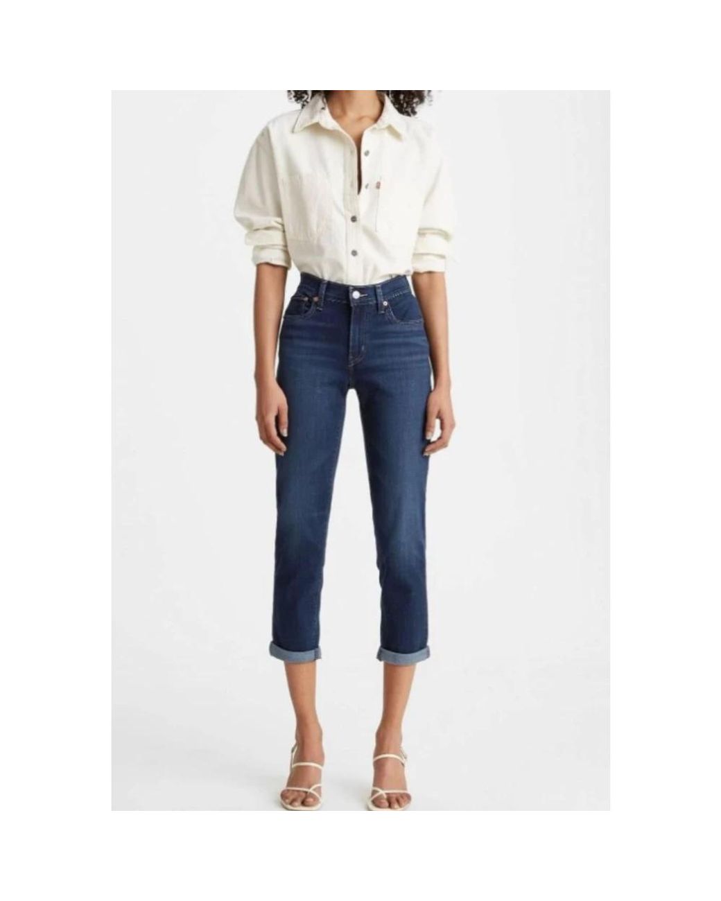 Levi's Blue Cropped Jeans