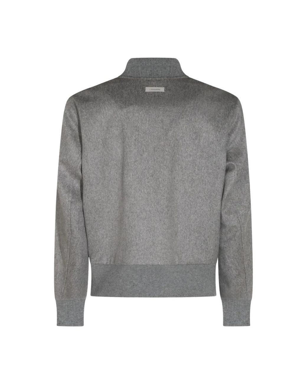 Lardini Gray Bomber Jackets for men