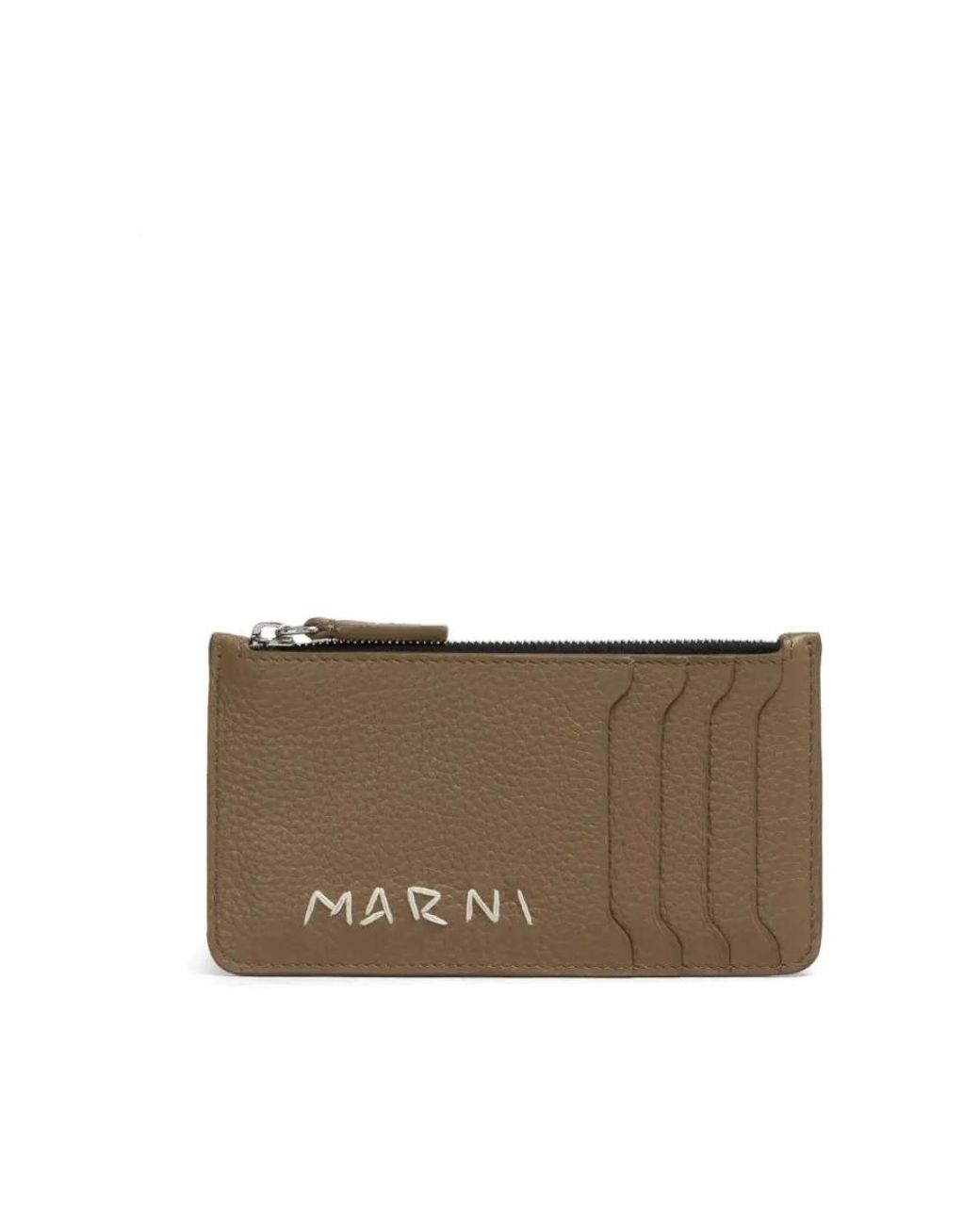 Marni Mending Card Case in het Brown